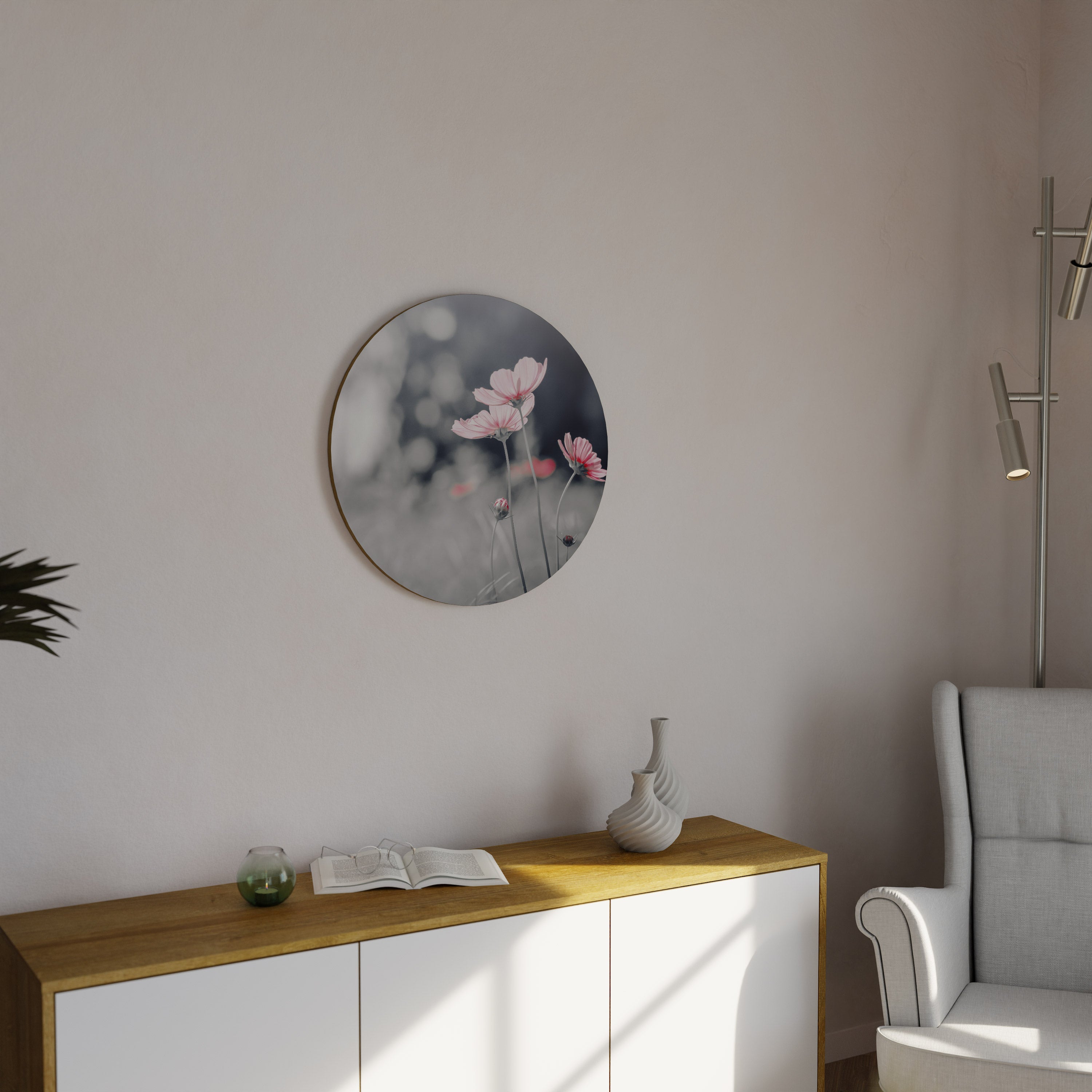 Décoration murale ronde SUBTILE PÉTALE DANCE