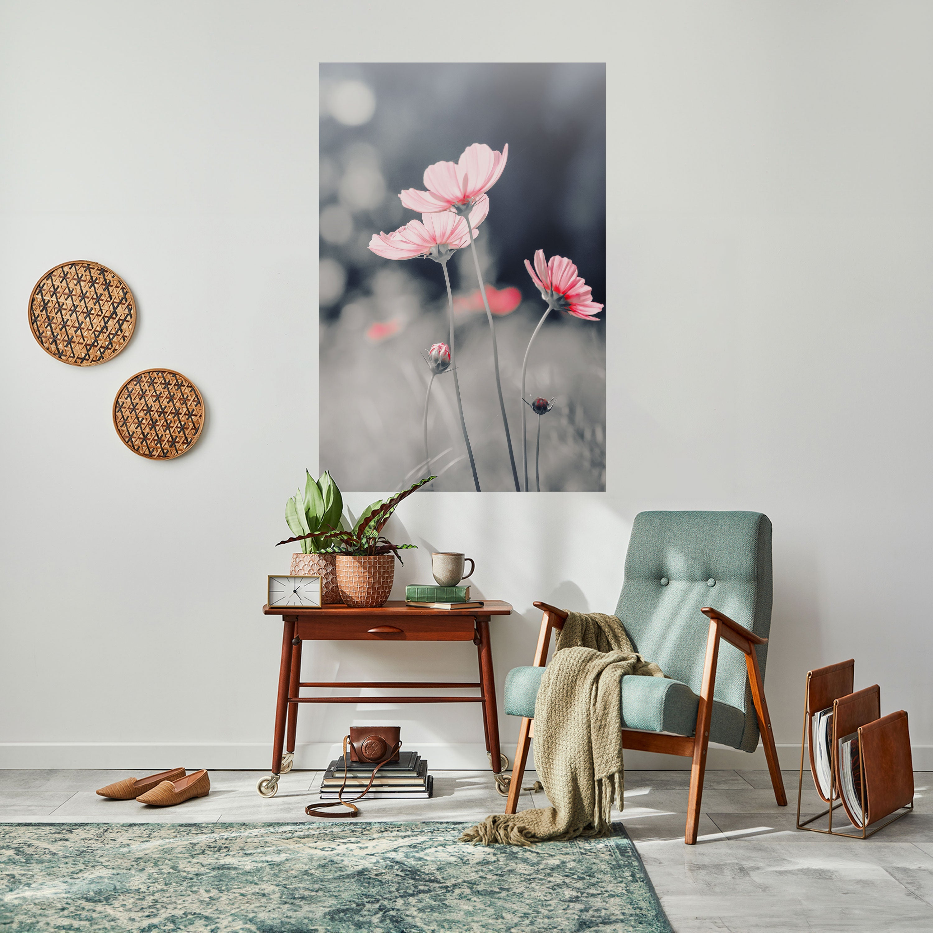 Affiche verticale autocollante « Subtil Petal Dance »