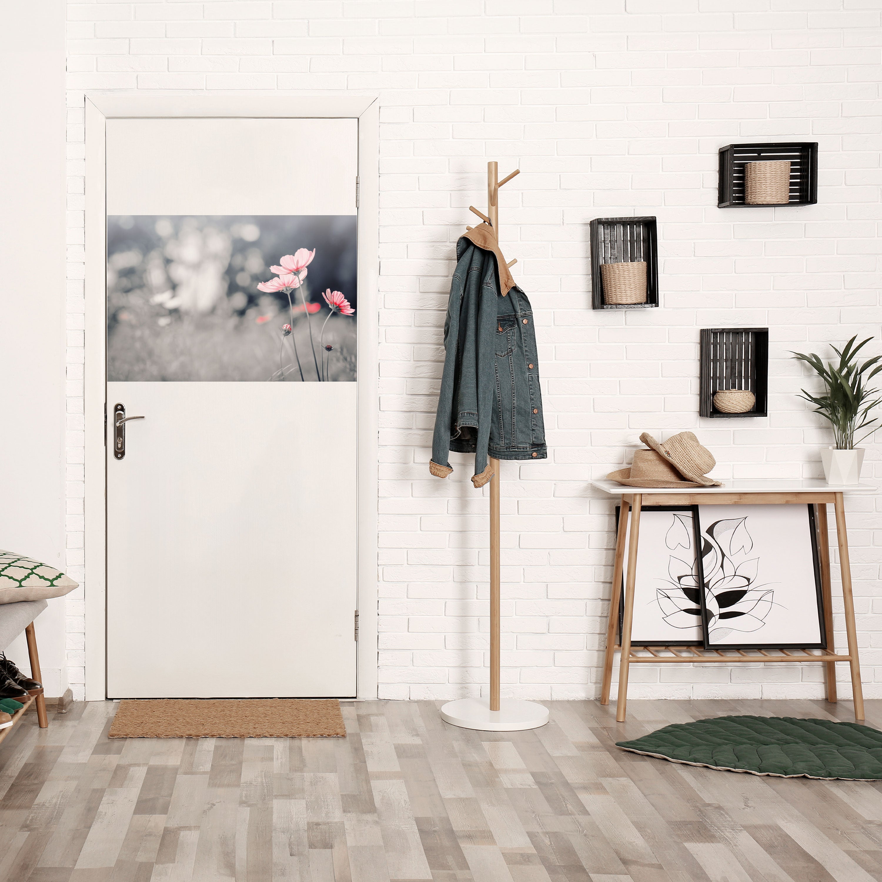 Affiche horizontale autocollante « Subtil Petal Dance »