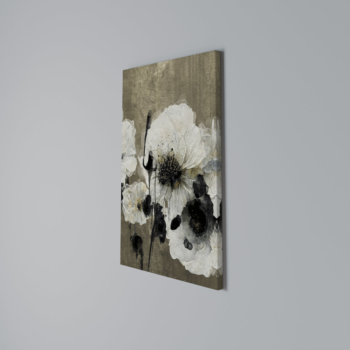 HARMONY IN WHITE Vertical Canvas Print
