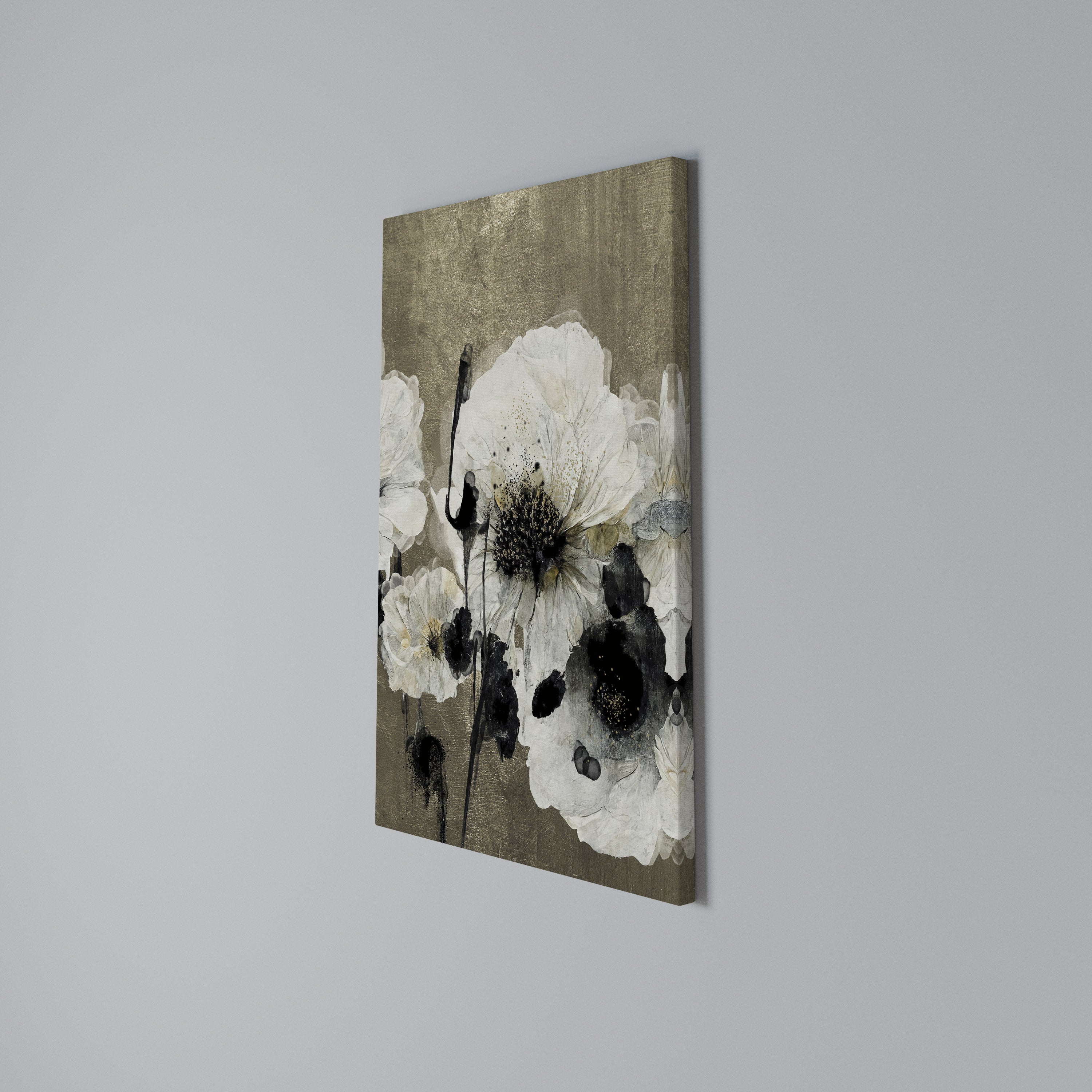 HARMONY IN WHITE Vertical Canvas Print