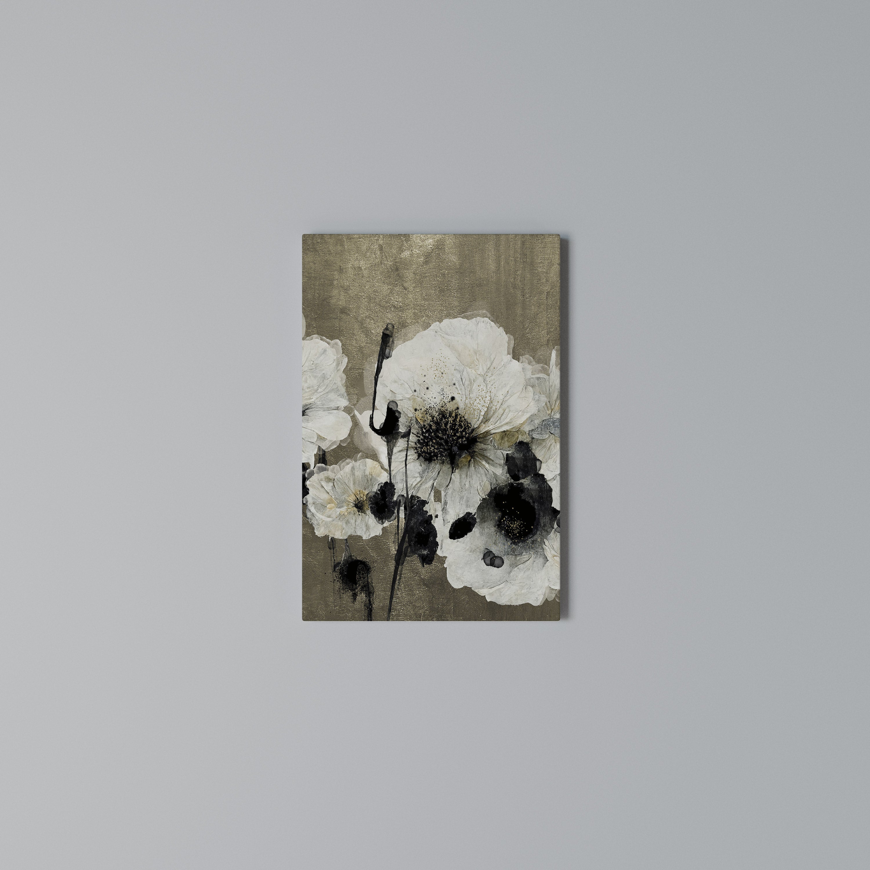 HARMONY IN WHITE Vertical Canvas Print