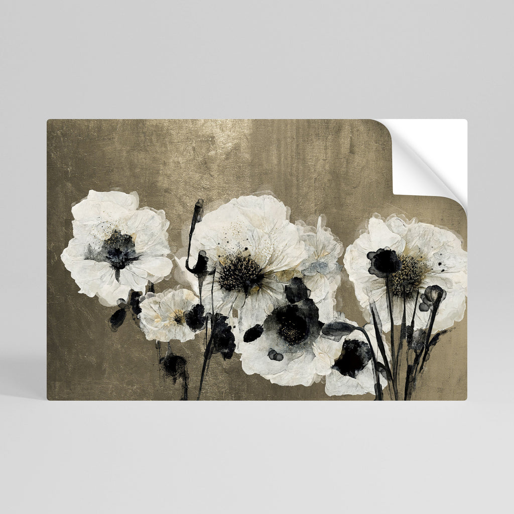 Affiche horizontale autocollante « HARMONIE EN BLANC »