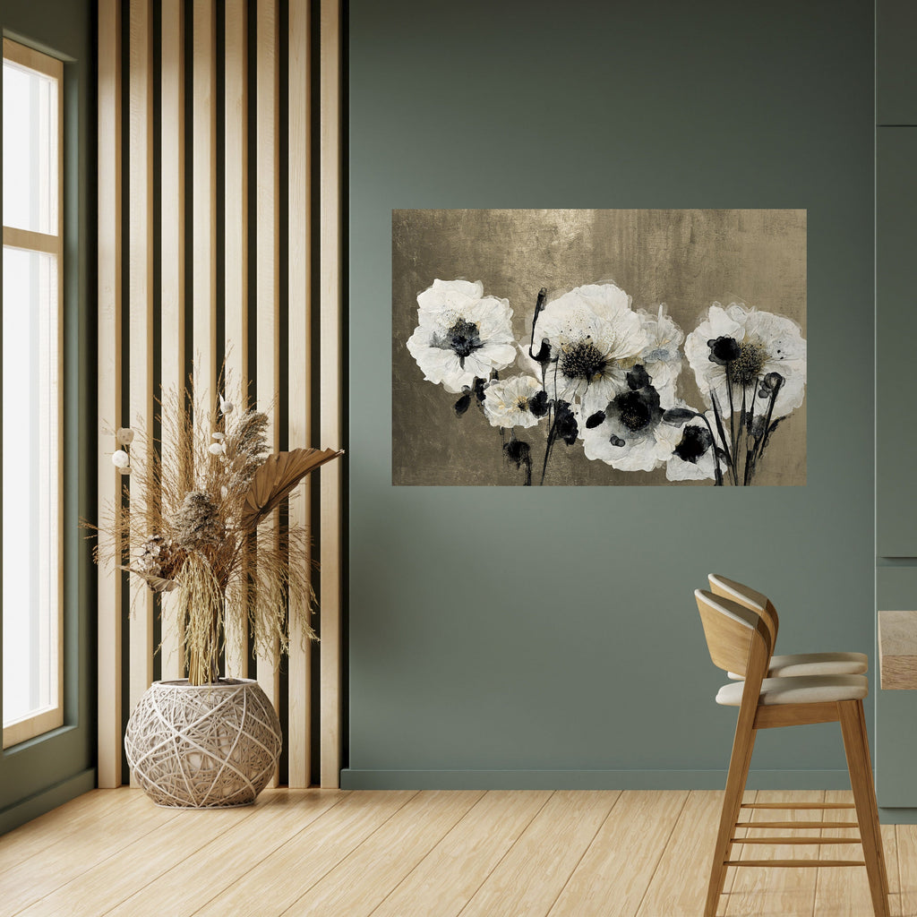 Affiche horizontale autocollante « HARMONIE EN BLANC »