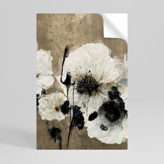 HARMONY IN WHITE Peel and Stick Vertical Poster