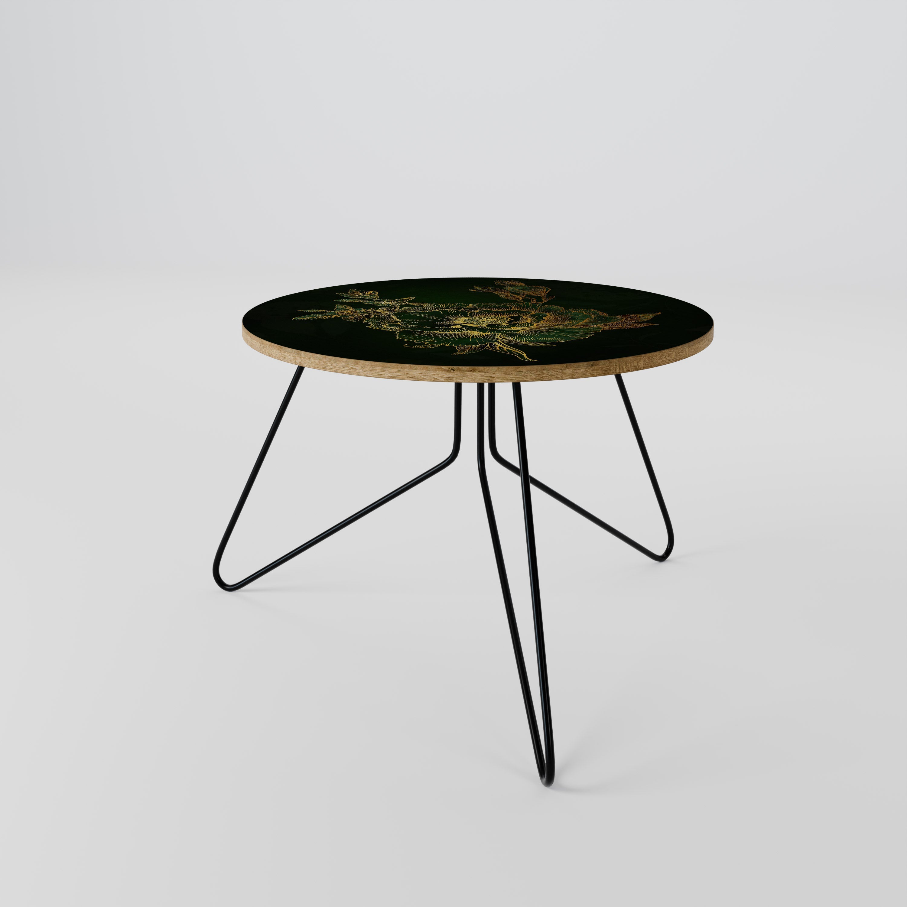 Table basse MIDNIGHT FLORAL GLIMMER 60