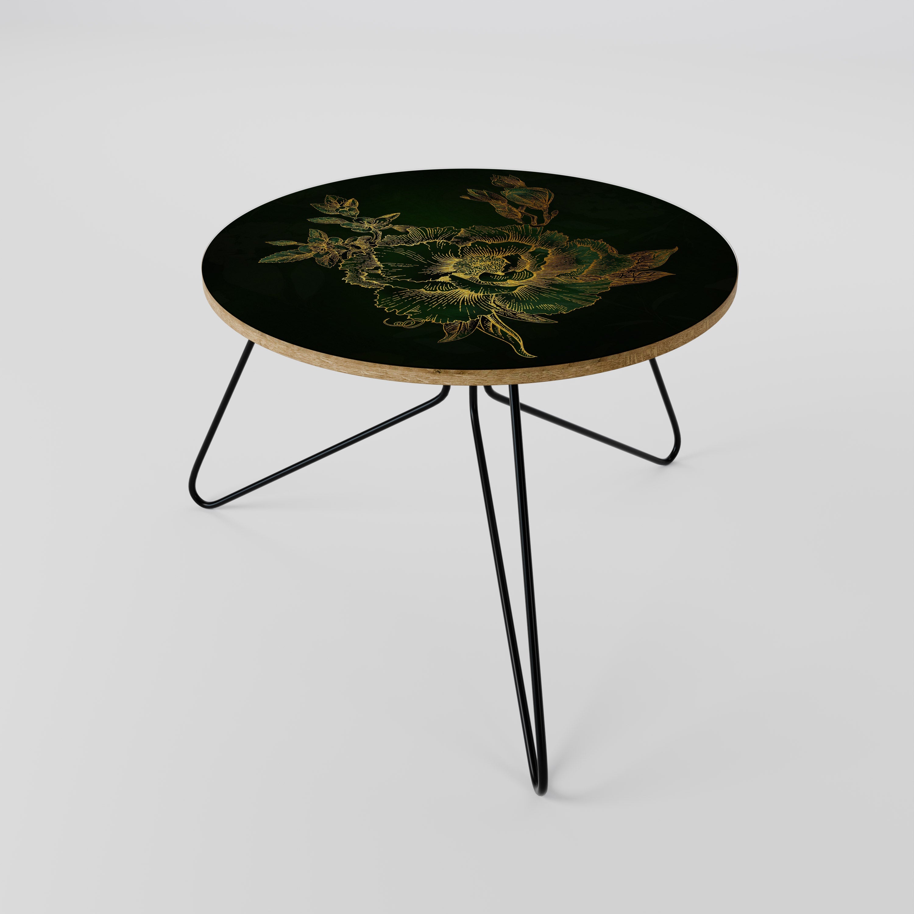 Table basse MIDNIGHT FLORAL GLIMMER 60