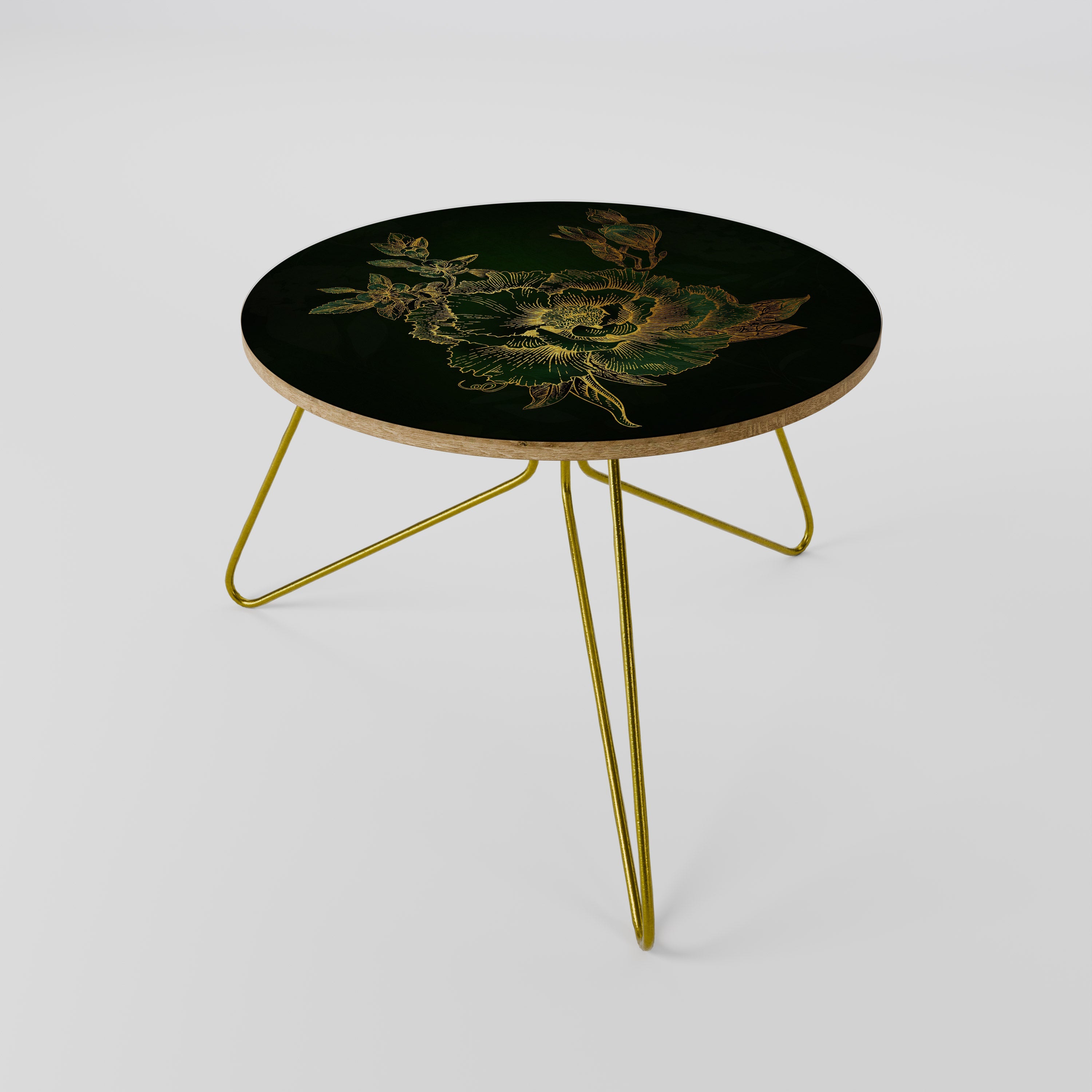 Table basse MIDNIGHT FLORAL GLIMMER 60