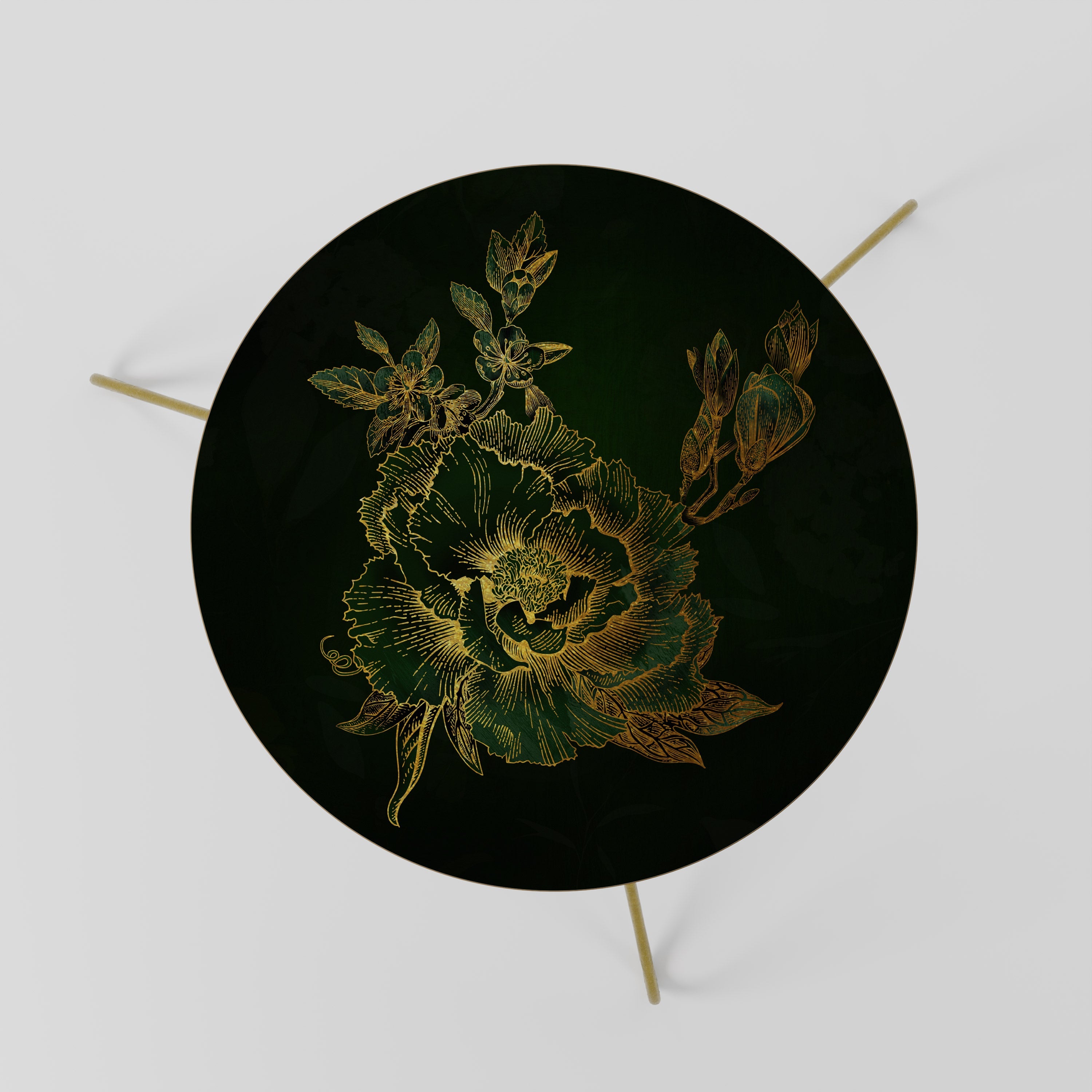 Table basse MIDNIGHT FLORAL GLIMMER 60