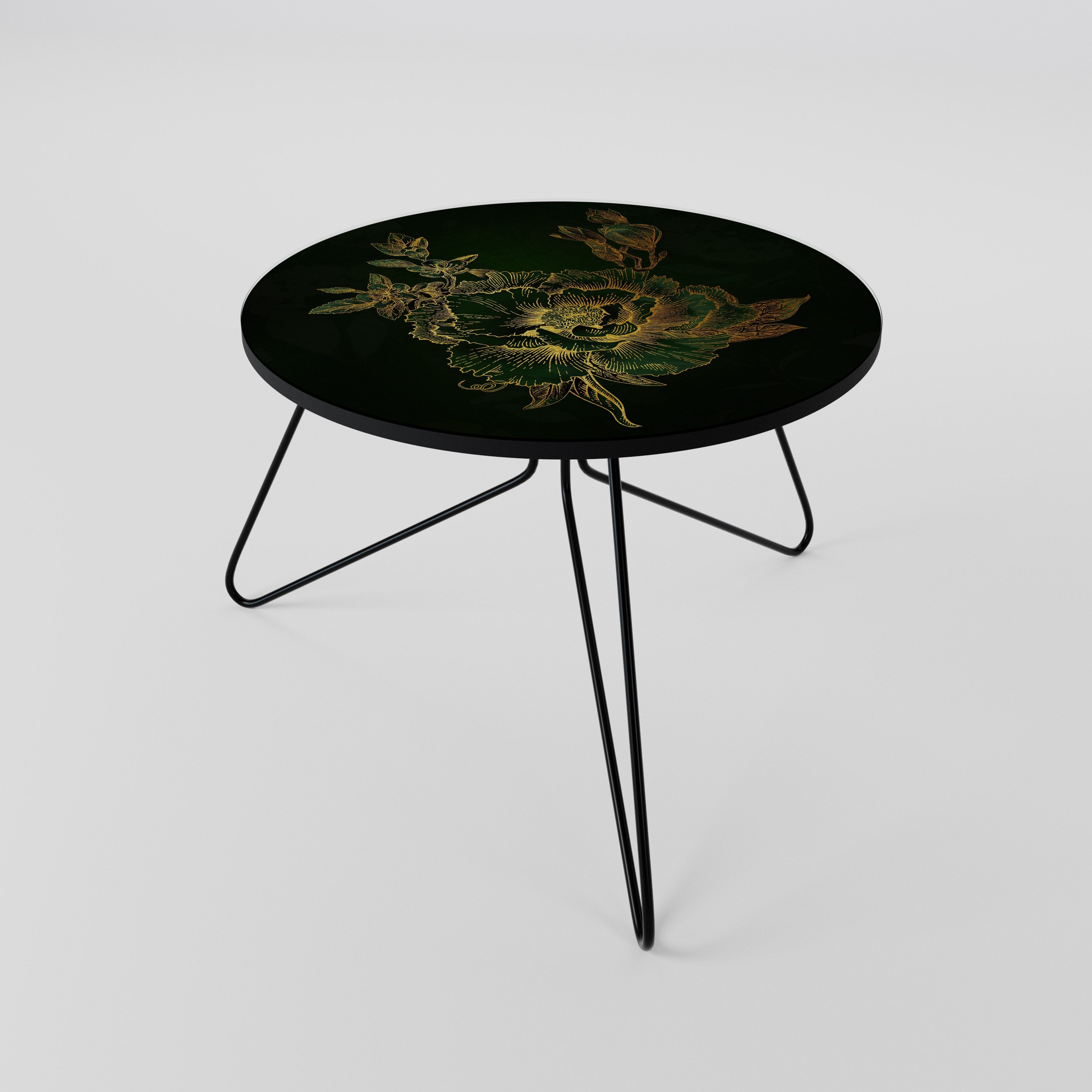 Table basse MIDNIGHT FLORAL GLIMMER 60