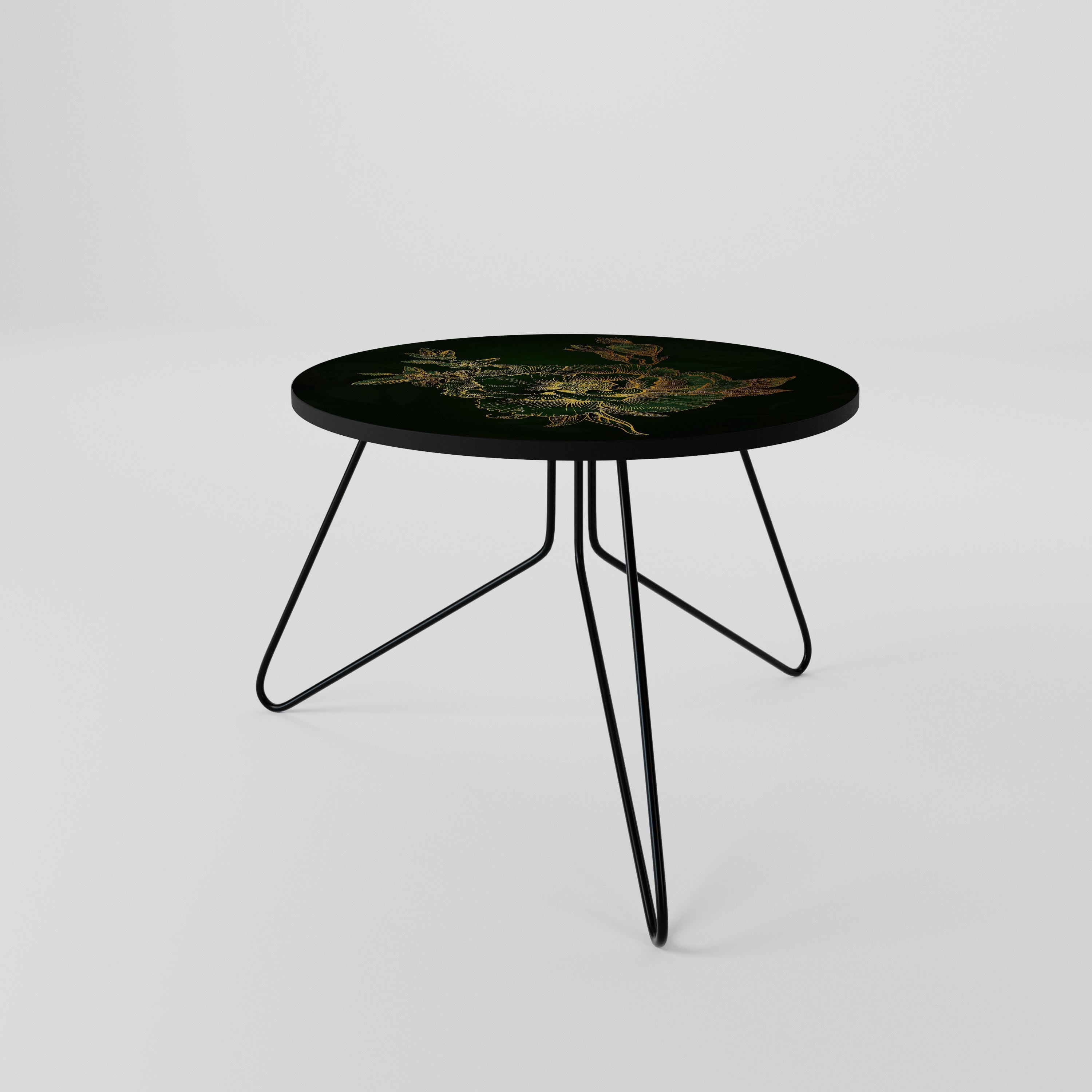 Table basse MIDNIGHT FLORAL GLIMMER 60