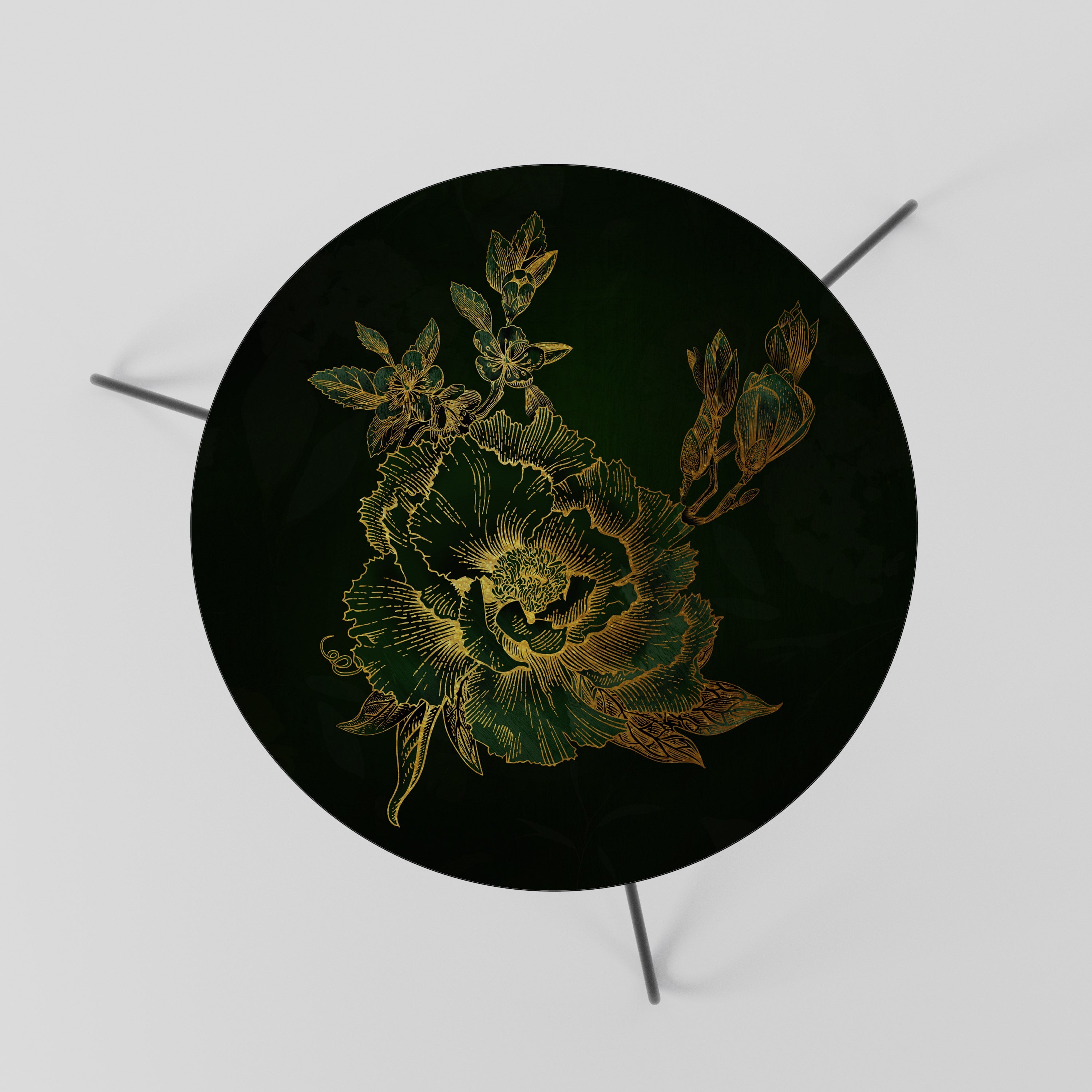 Table basse MIDNIGHT FLORAL GLIMMER 60