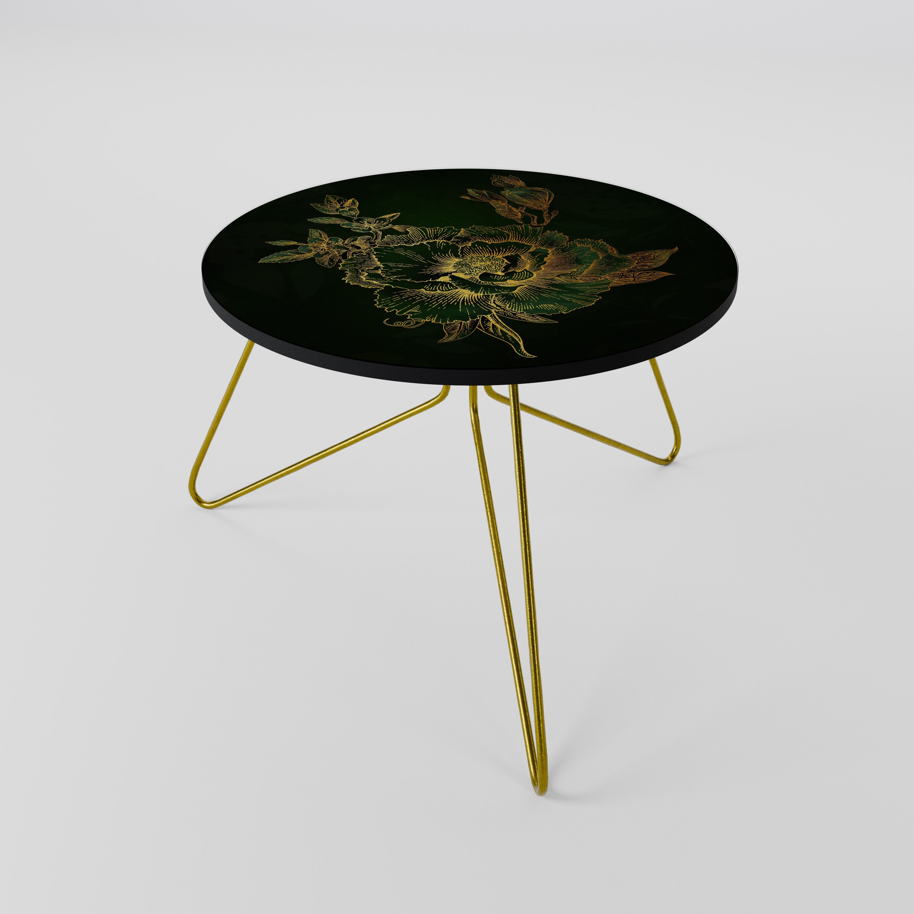Table basse MIDNIGHT FLORAL GLIMMER 60