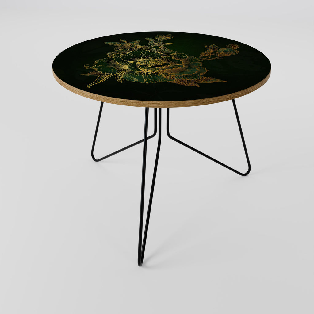 Table basse MIDNIGHT FLORAL GLIMMER 69
