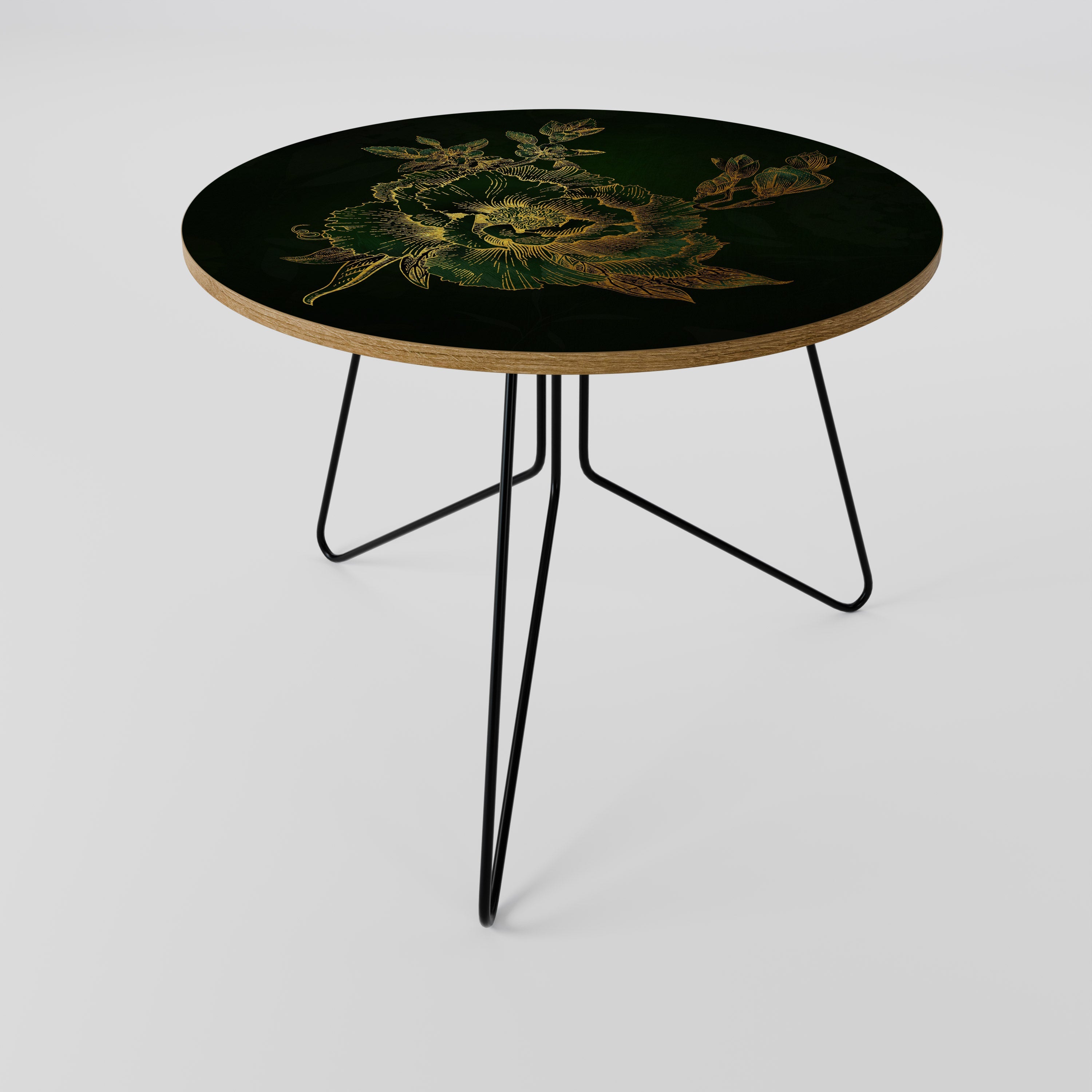 Table basse MIDNIGHT FLORAL GLIMMER 69