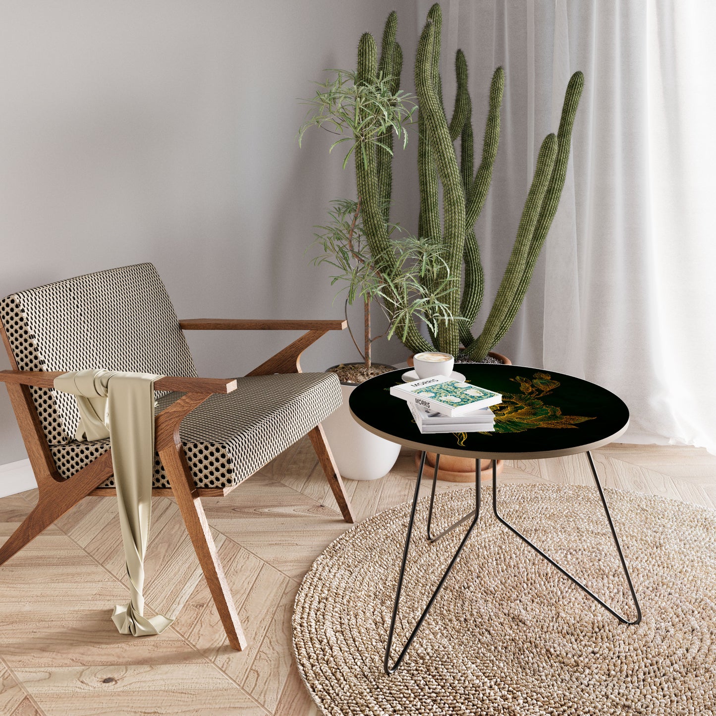 MIDNIGHT FLORAL GLIMMER Coffee Table