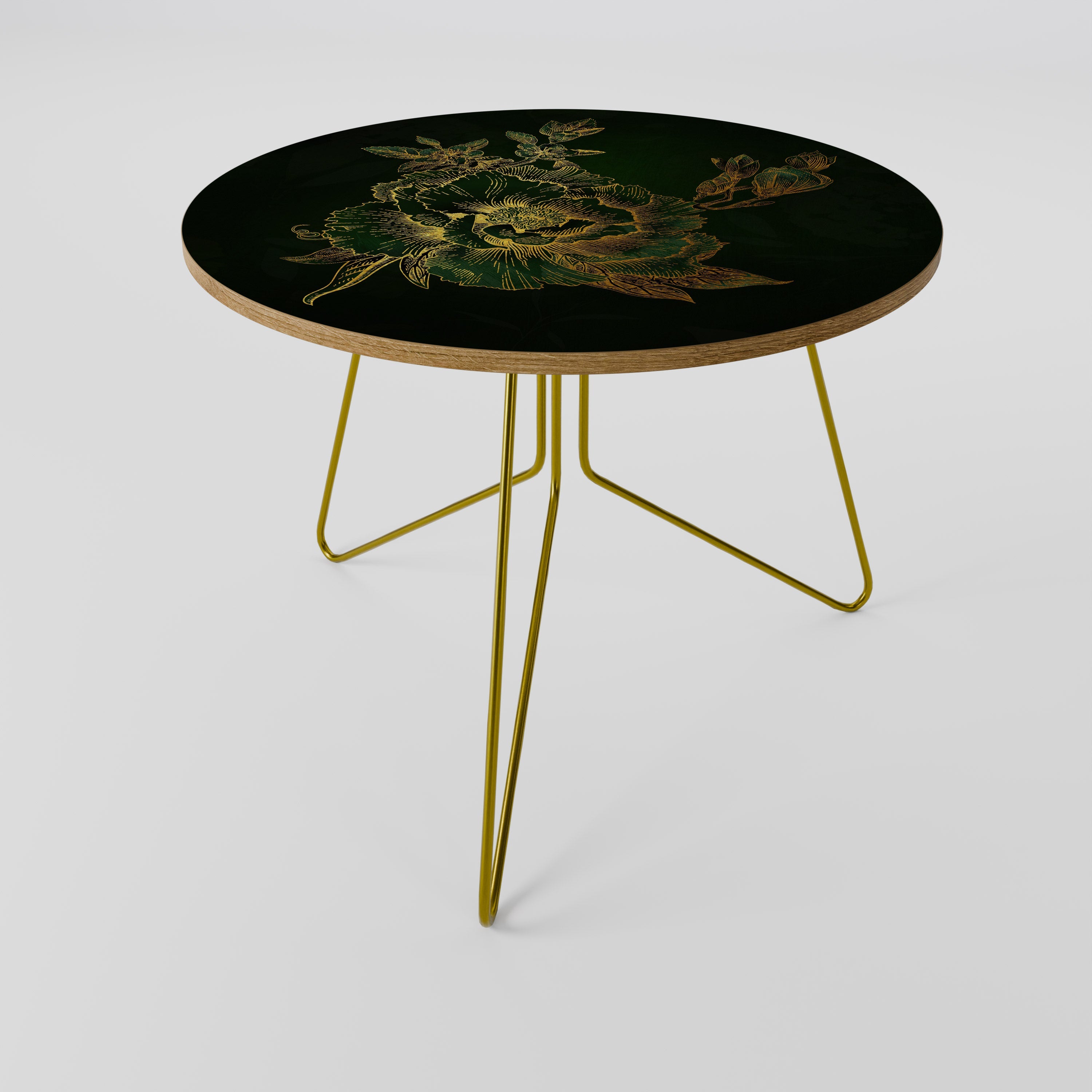 Table basse MIDNIGHT FLORAL GLIMMER 69