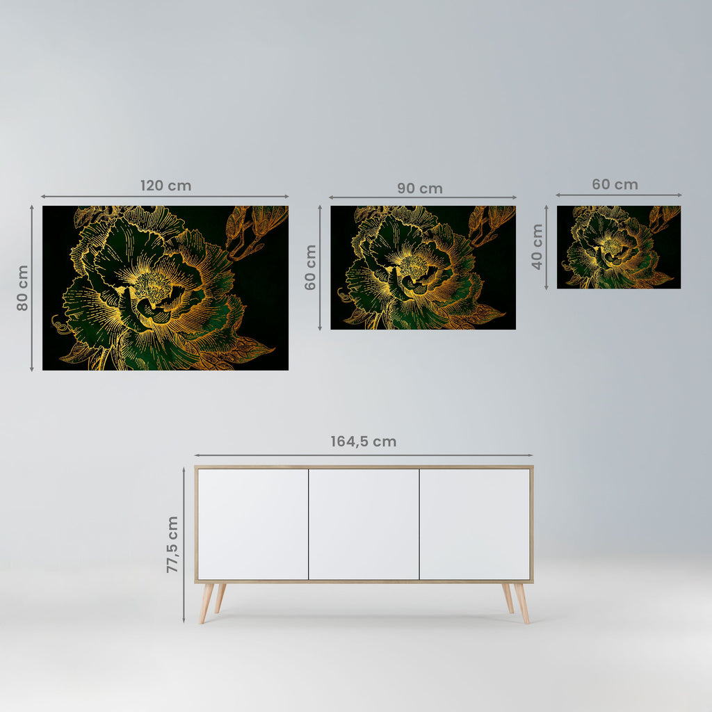 Affiche horizontale autocollante « MINNIGHT FLORAL GLIMMER »