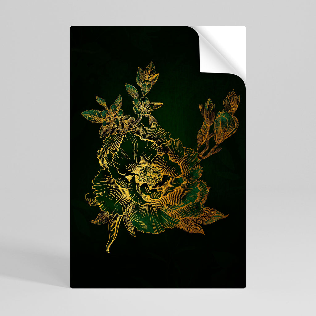 Affiche verticale autocollante « MINNIGHT FLORAL GLIMMER »