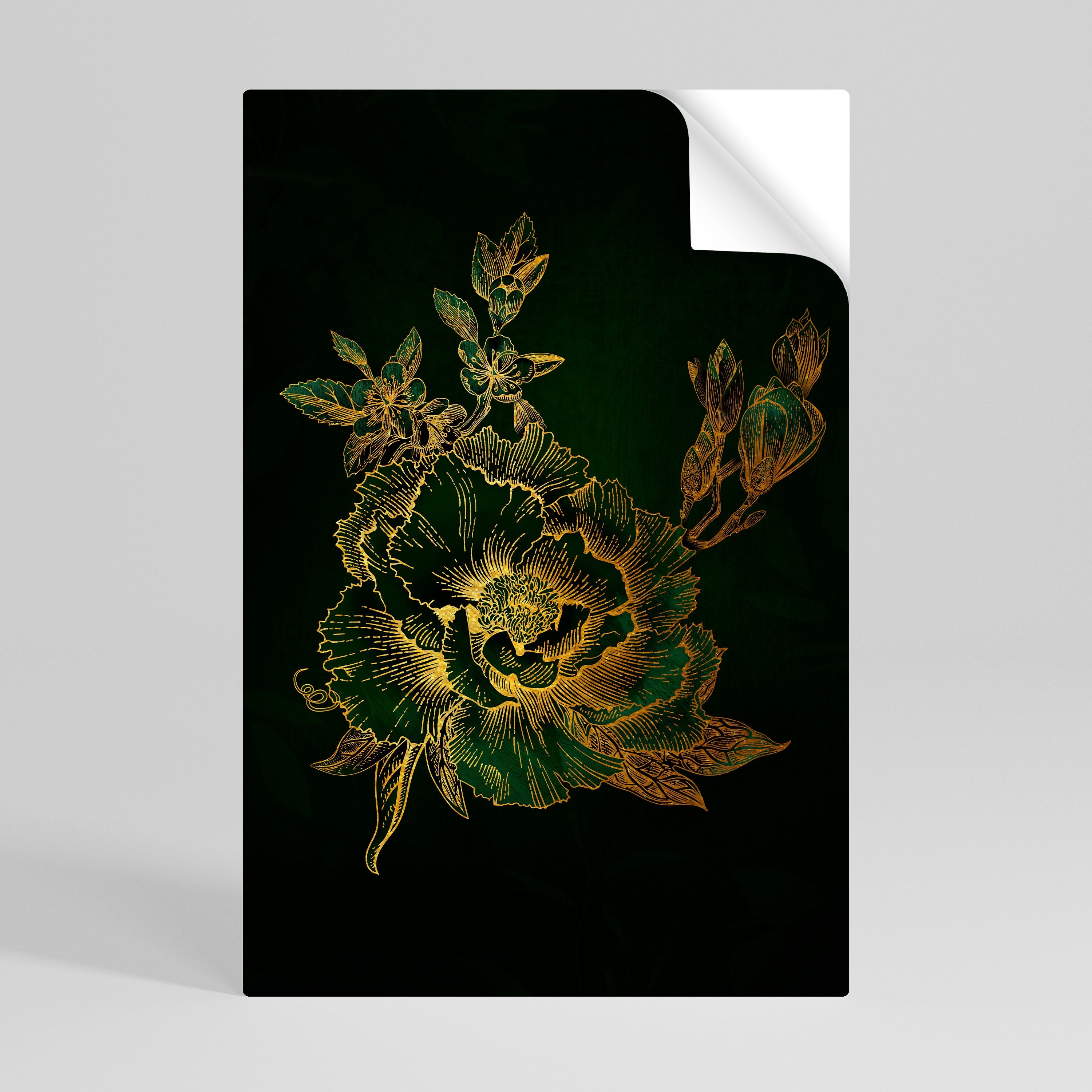Affiche verticale autocollante « MINNIGHT FLORAL GLIMMER »