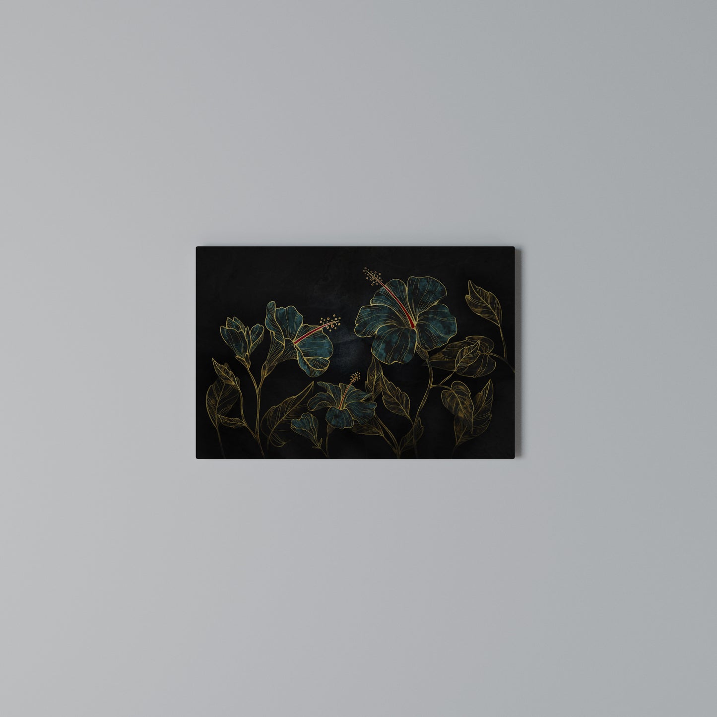 EMBERED BLOOM Horizontal Canvas Print