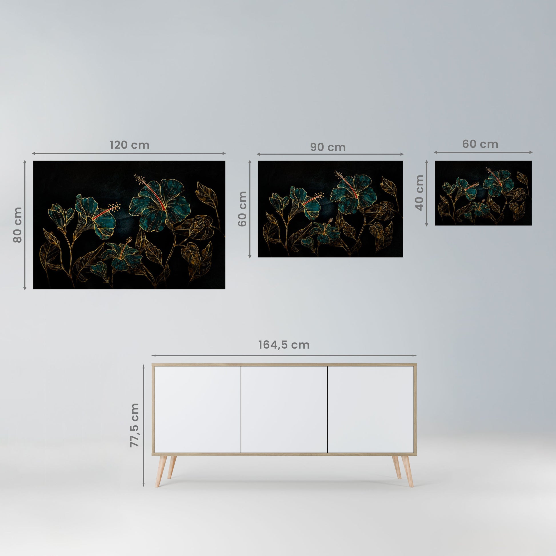 Affiche horizontale autocollante « EMBERED BLOOM »