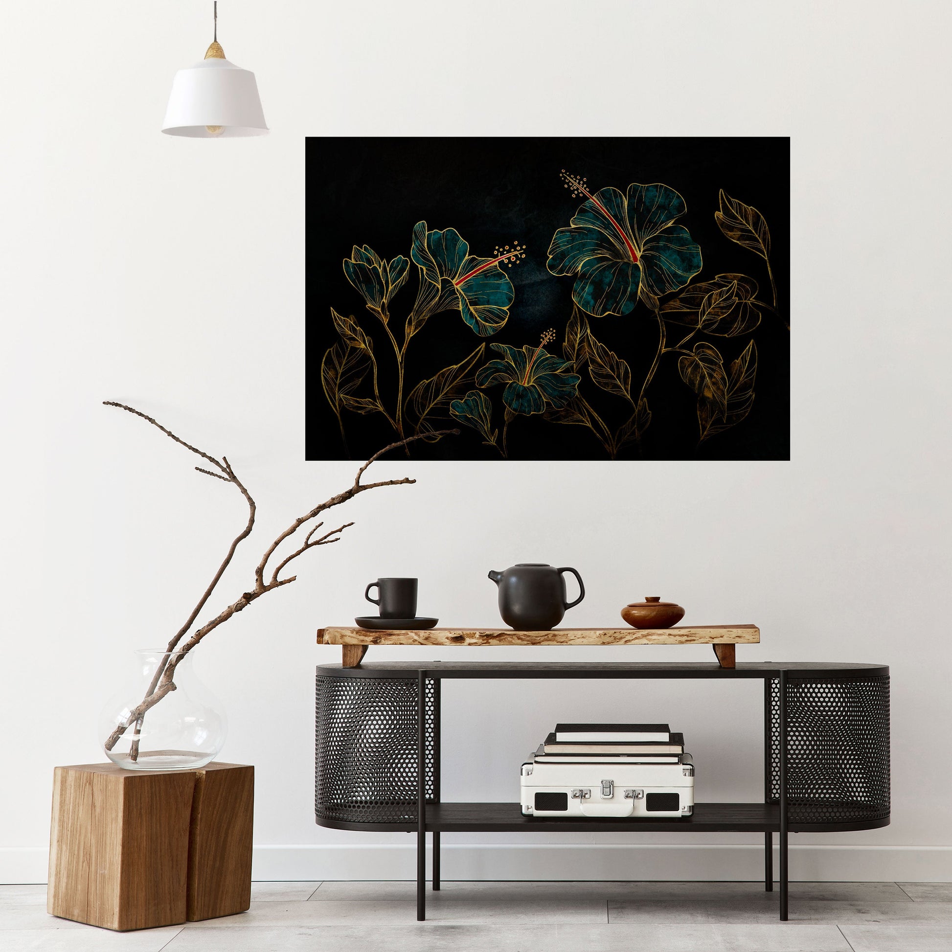 Affiche horizontale autocollante « EMBERED BLOOM »