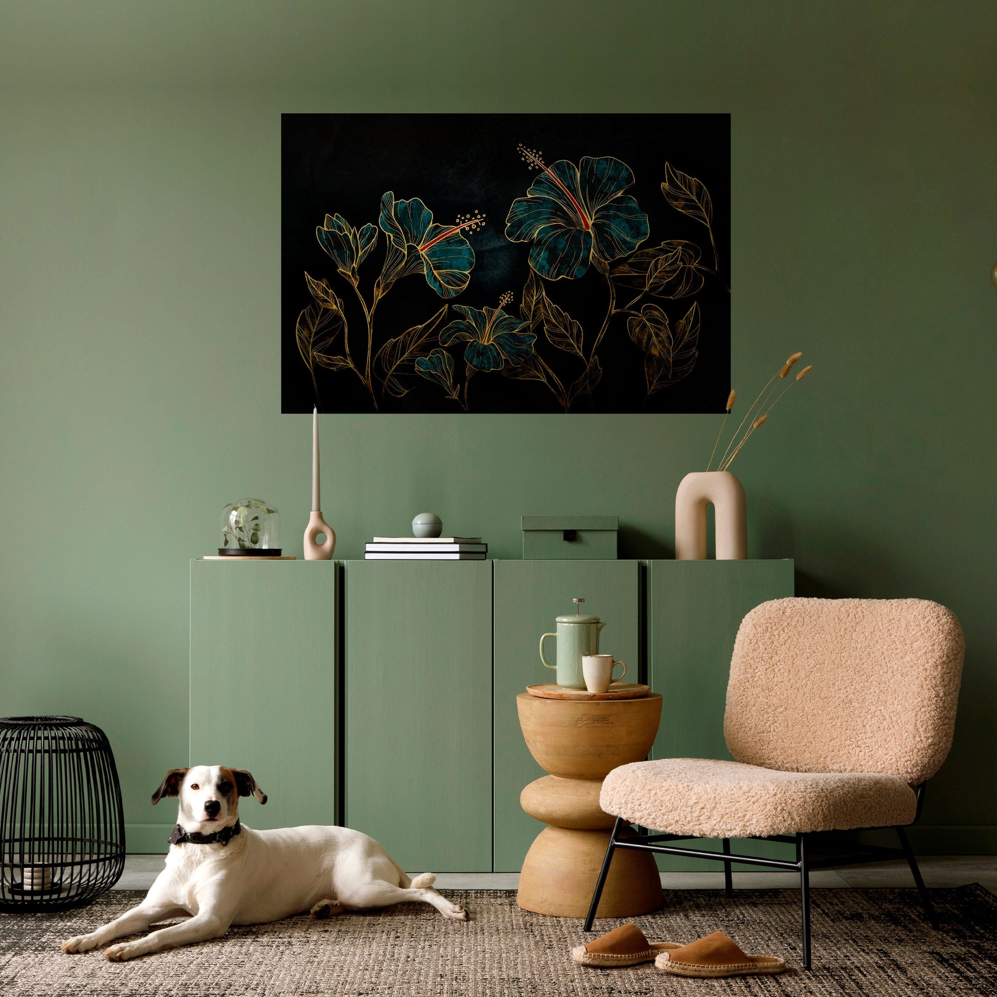 Affiche horizontale autocollante « EMBERED BLOOM »