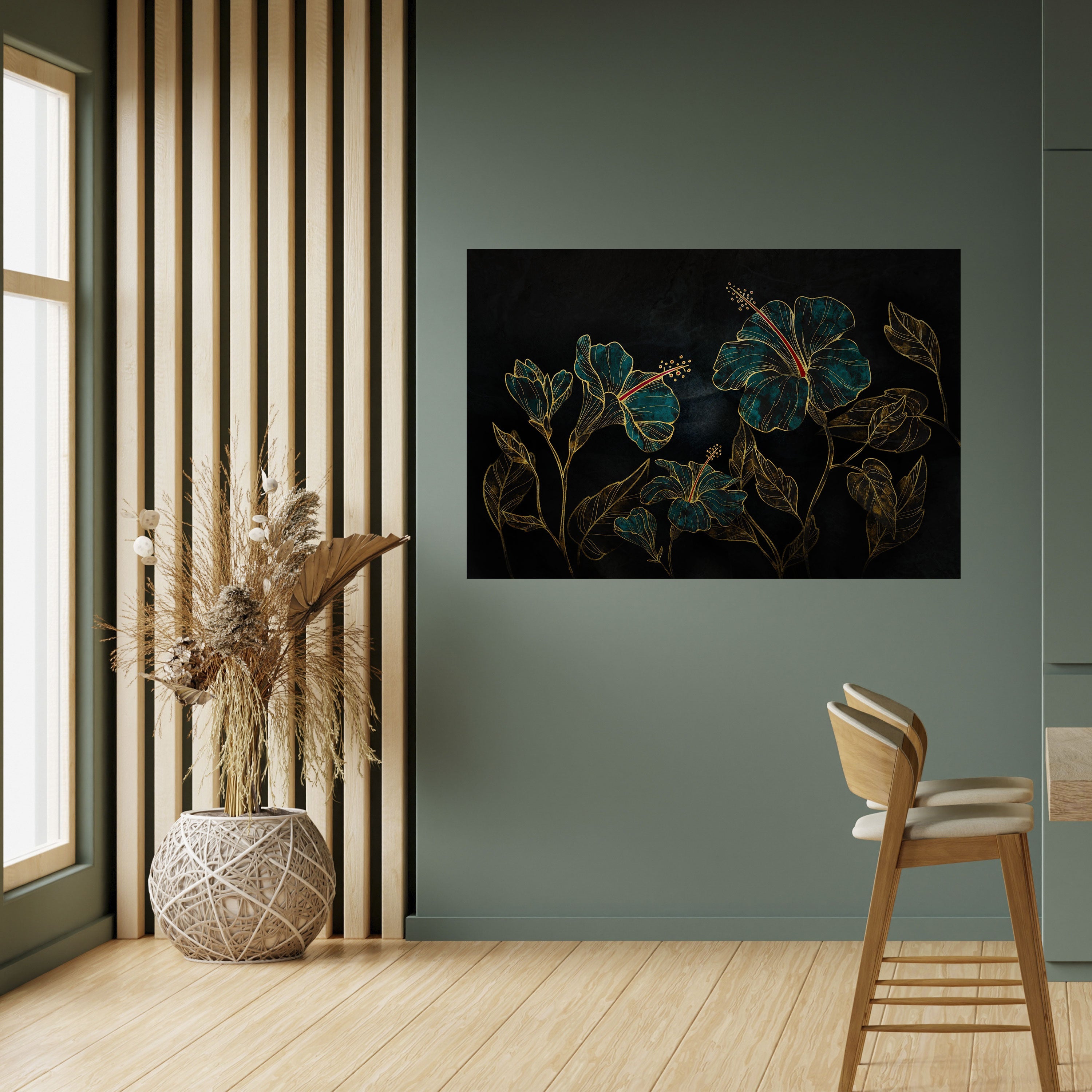 Affiche horizontale autocollante « EMBERED BLOOM »