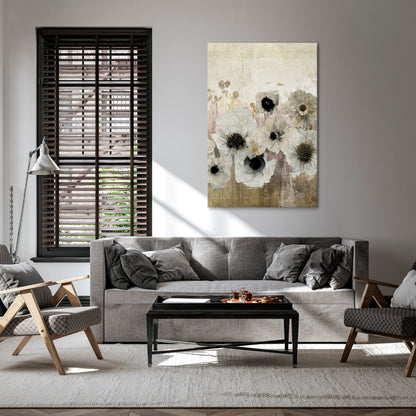 GENTLE VINTAGE HARMONY Vertical Canvas Print