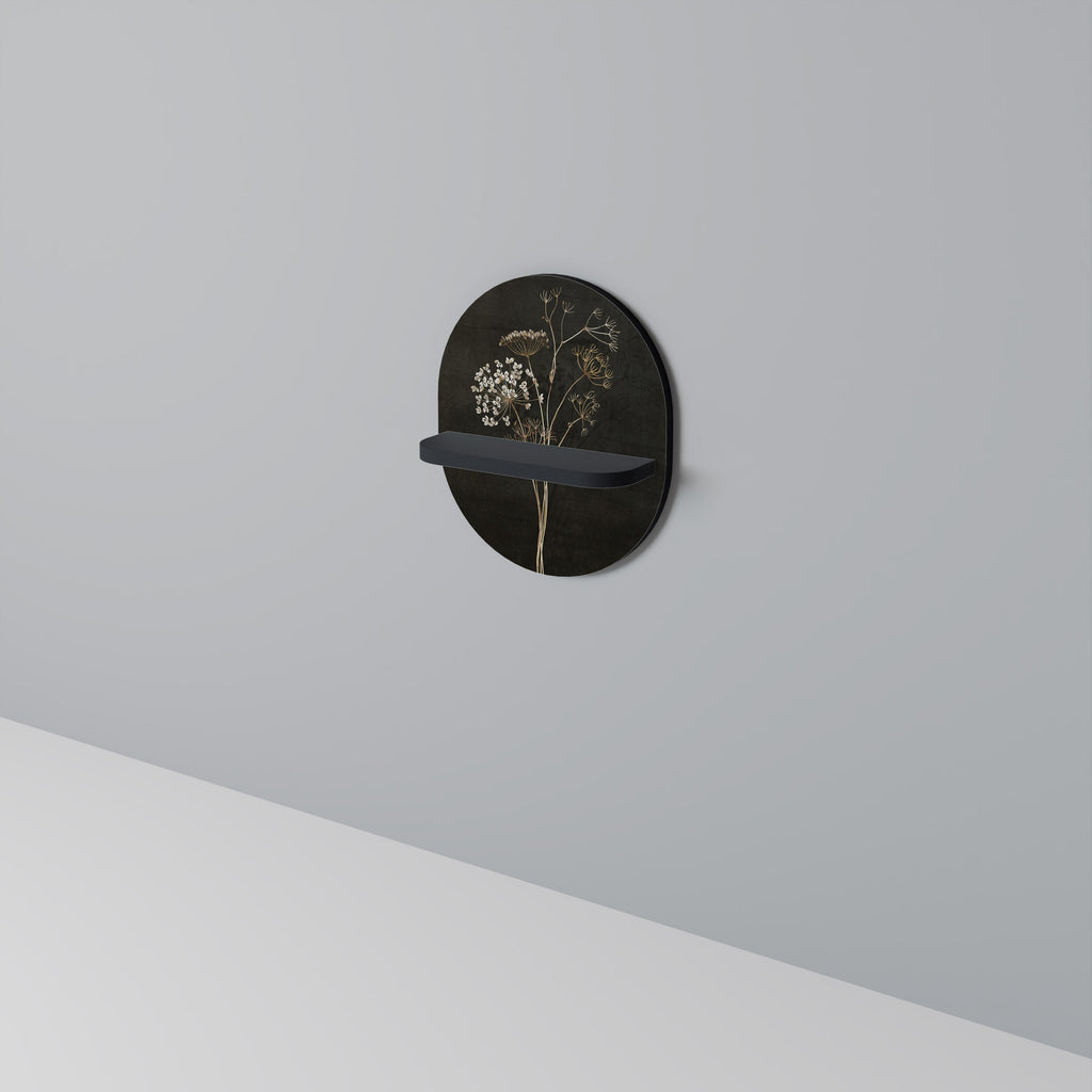 Étagère ovale MEADOW MEMORIES en finition noire