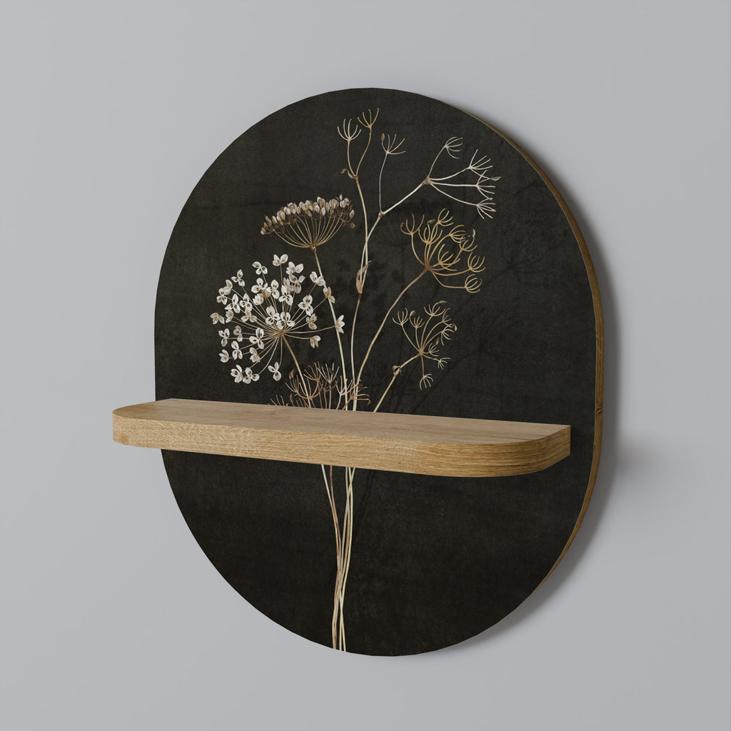 Étagère ovale MEADOW MEMORIES effet chêne