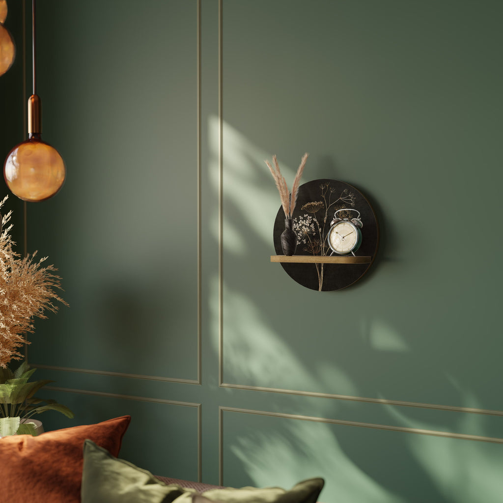 Étagère ronde MEADOW MEMORIES effet chêne