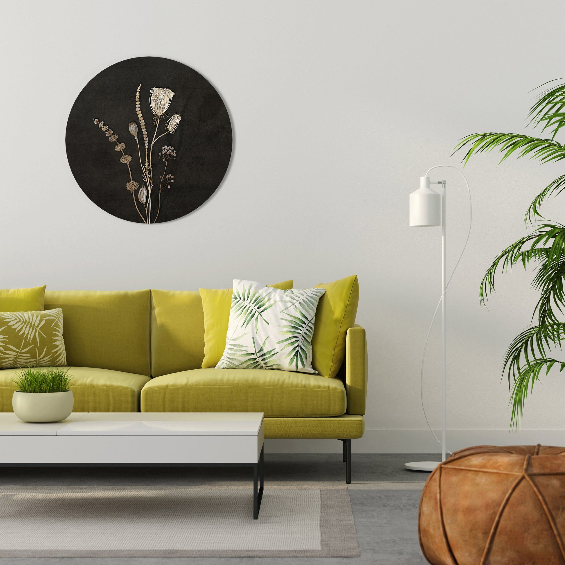 MEADOW ART. Round Wall Art