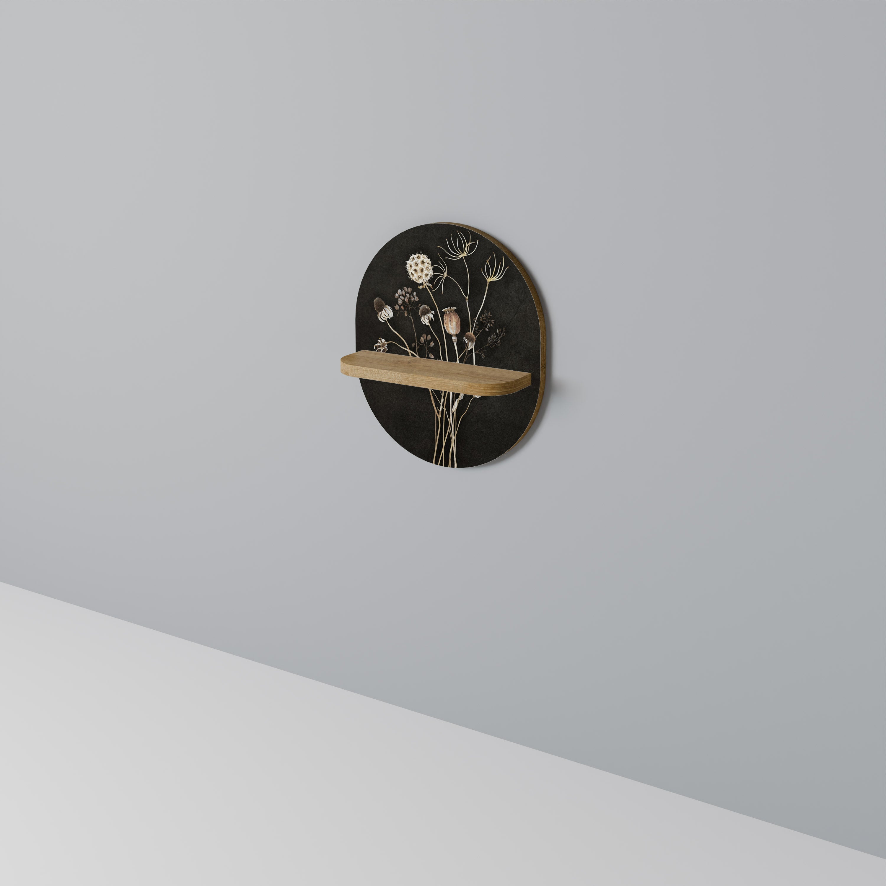 Étagère ovale MEADOW SHADES effet chêne