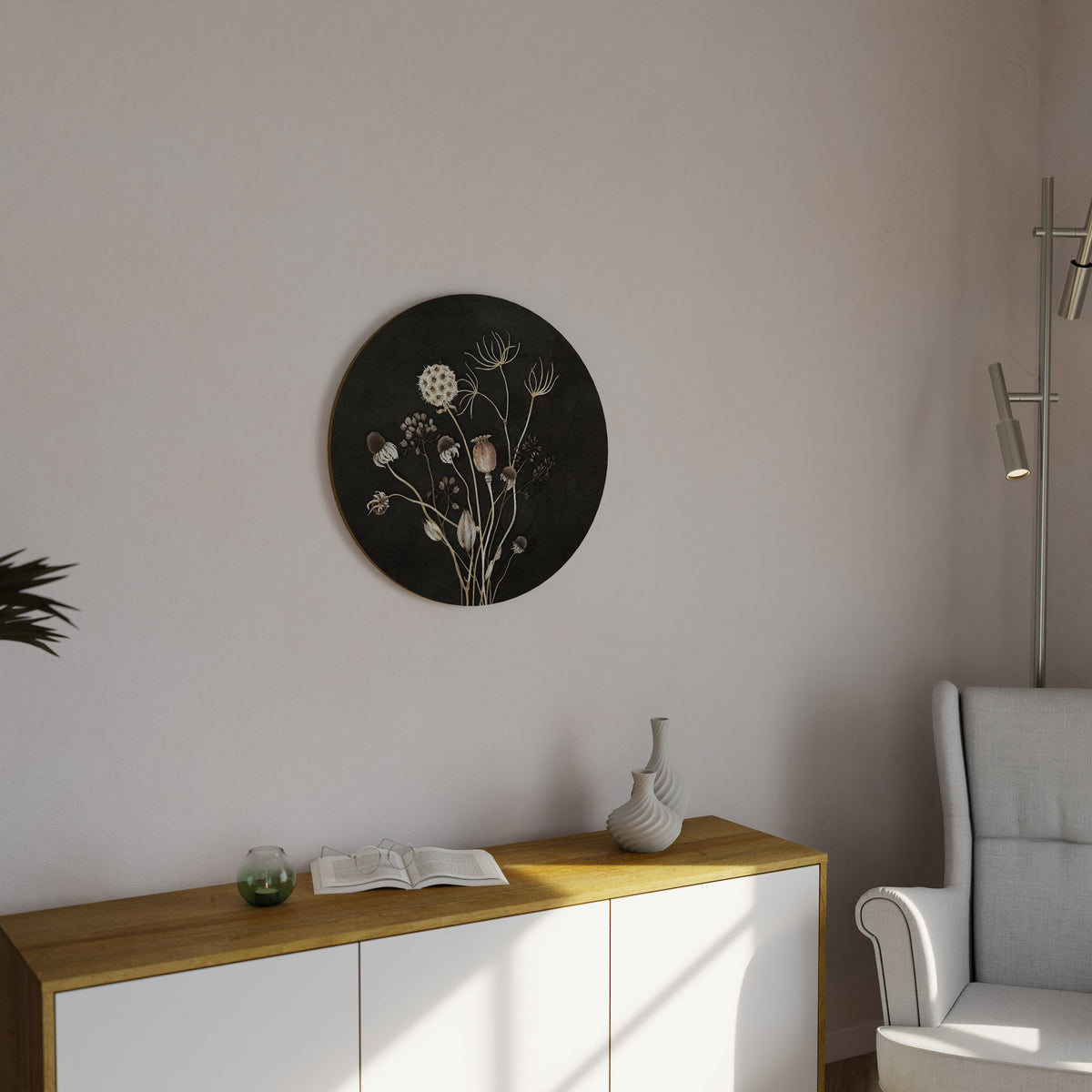 MEADOW SHADES Round Wall Art