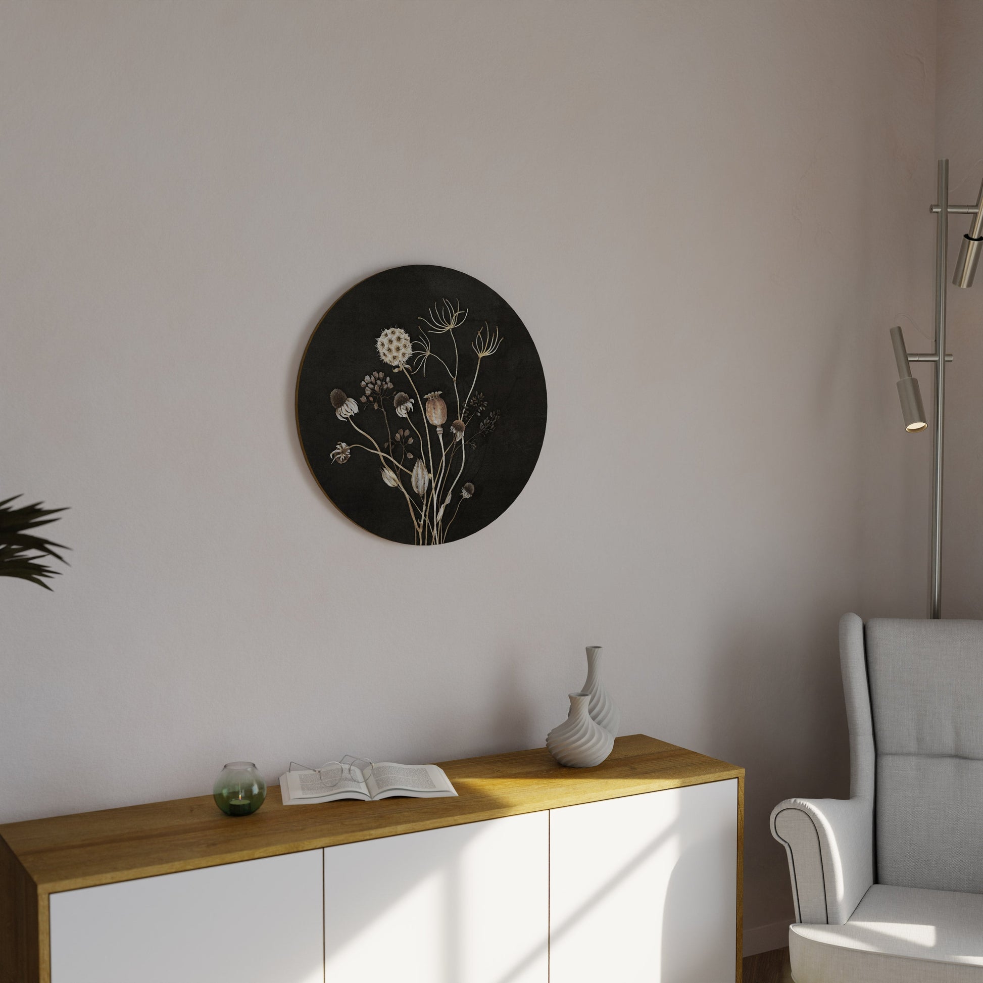 MEADOW SHADES Round Wall Art