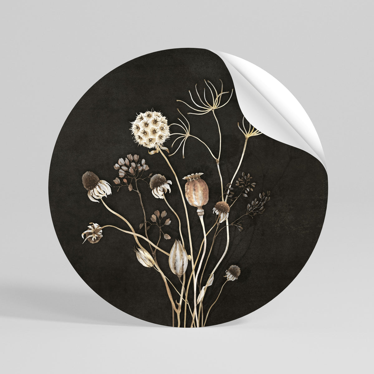 MEADOW SHADES Peel and Stick Round Sticker