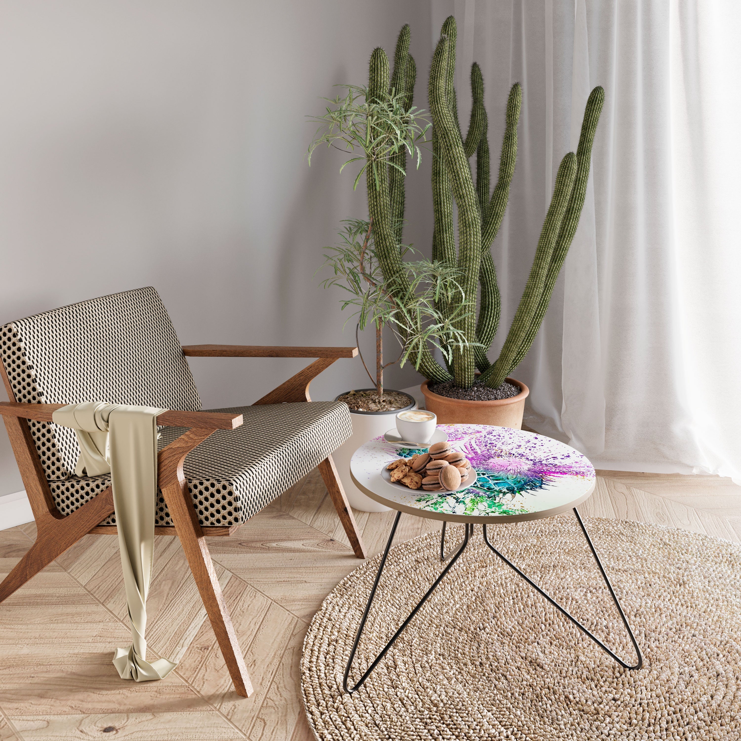 Table basse COLORFUL THISTLE DANCE 60