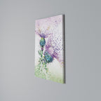 COLORFUL THISTLE DANCE Vertical Canvas Print