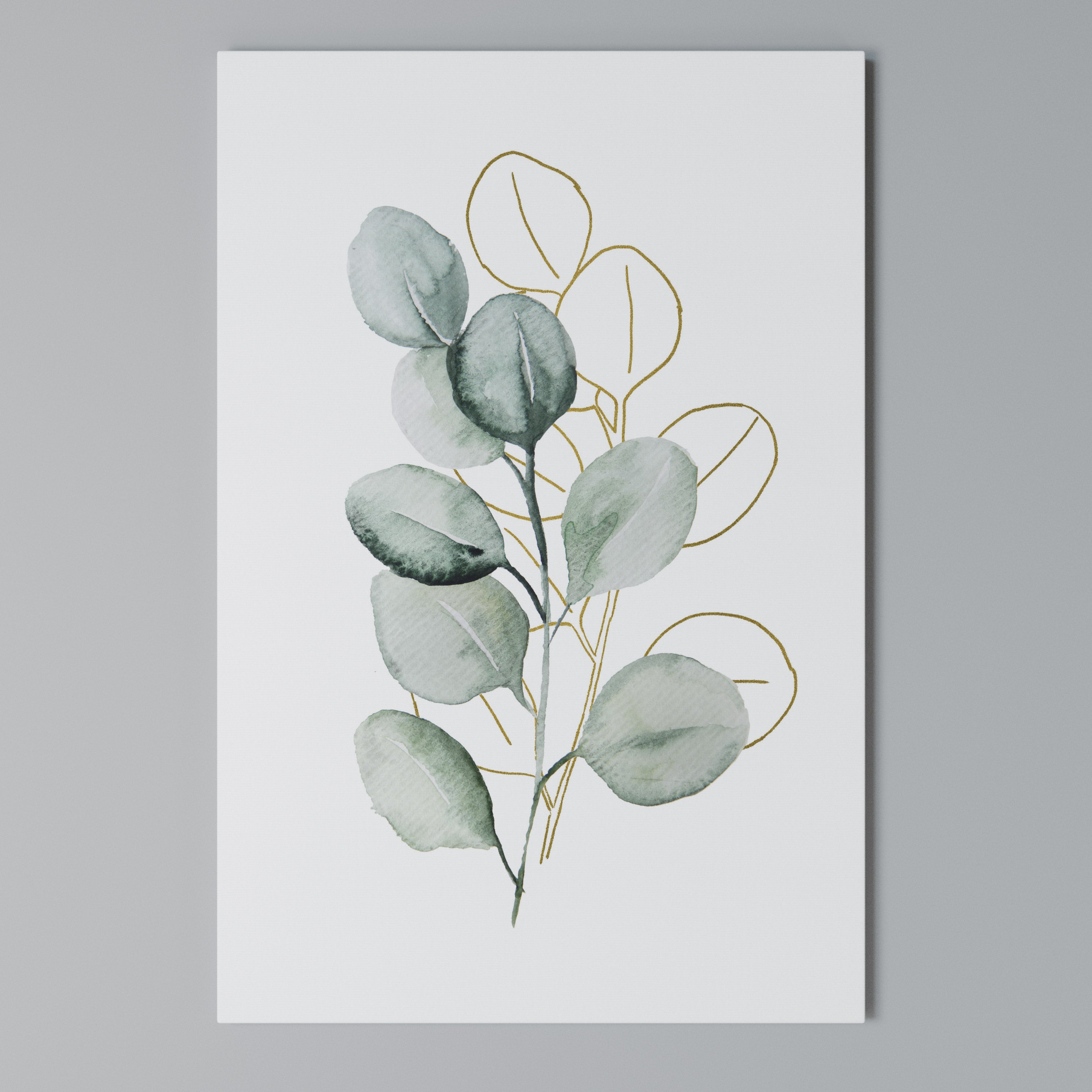 SILHOUETTES IN SOFT WATERS Vertical Canvas Print