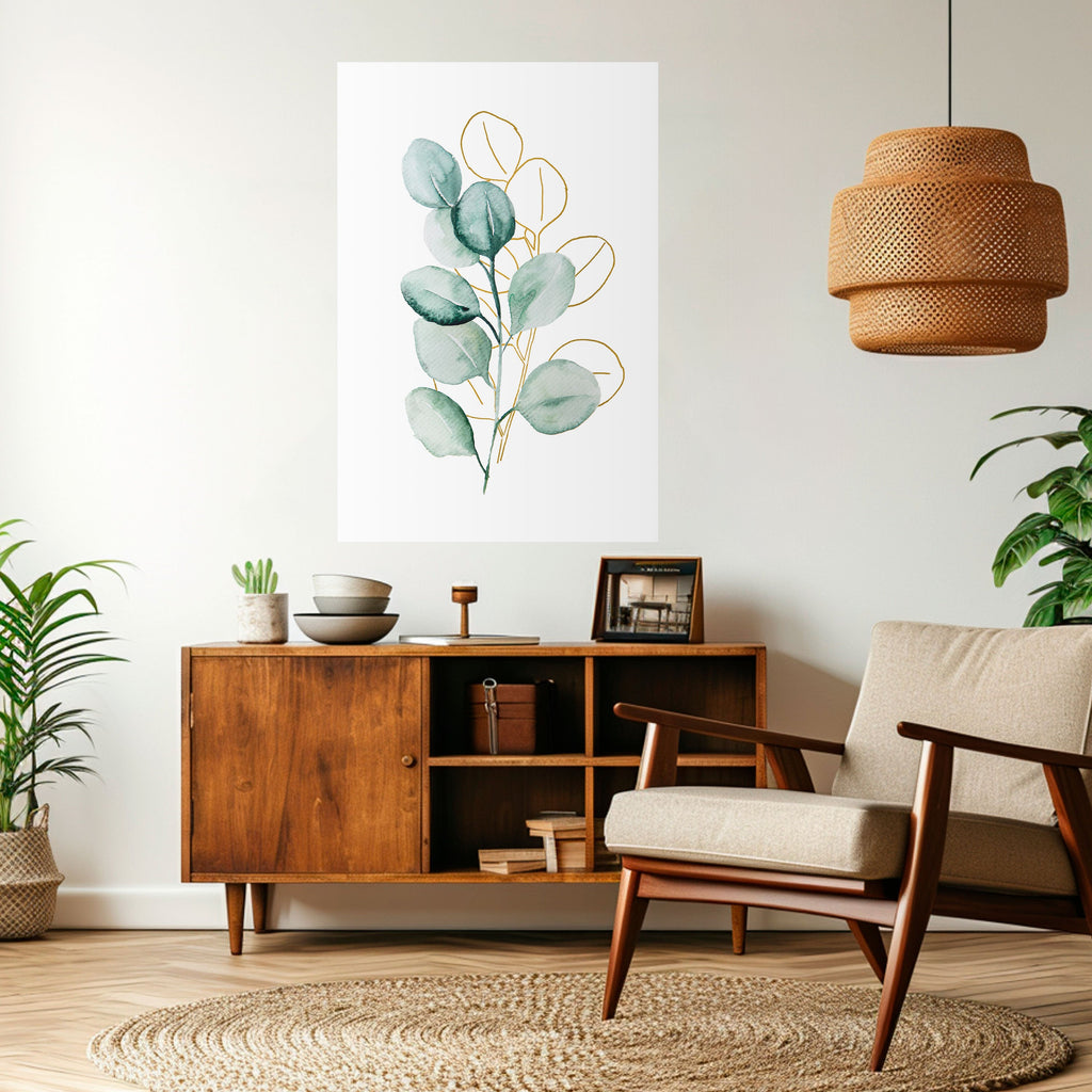 Affiche verticale autocollante « SILHOUETTES DANS LES EAUX DOUCES »