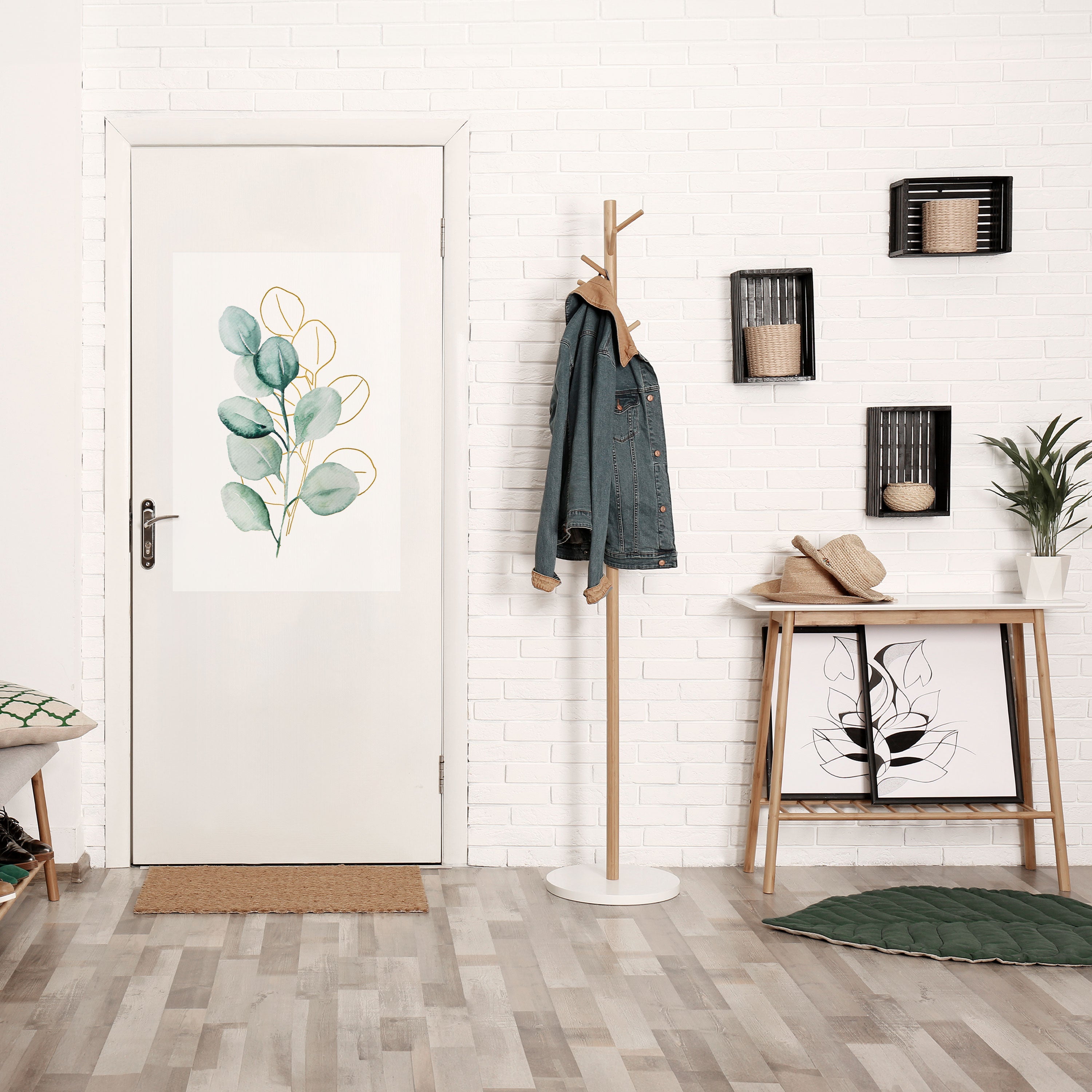 Affiche verticale autocollante « SILHOUETTES DANS LES EAUX DOUCES »