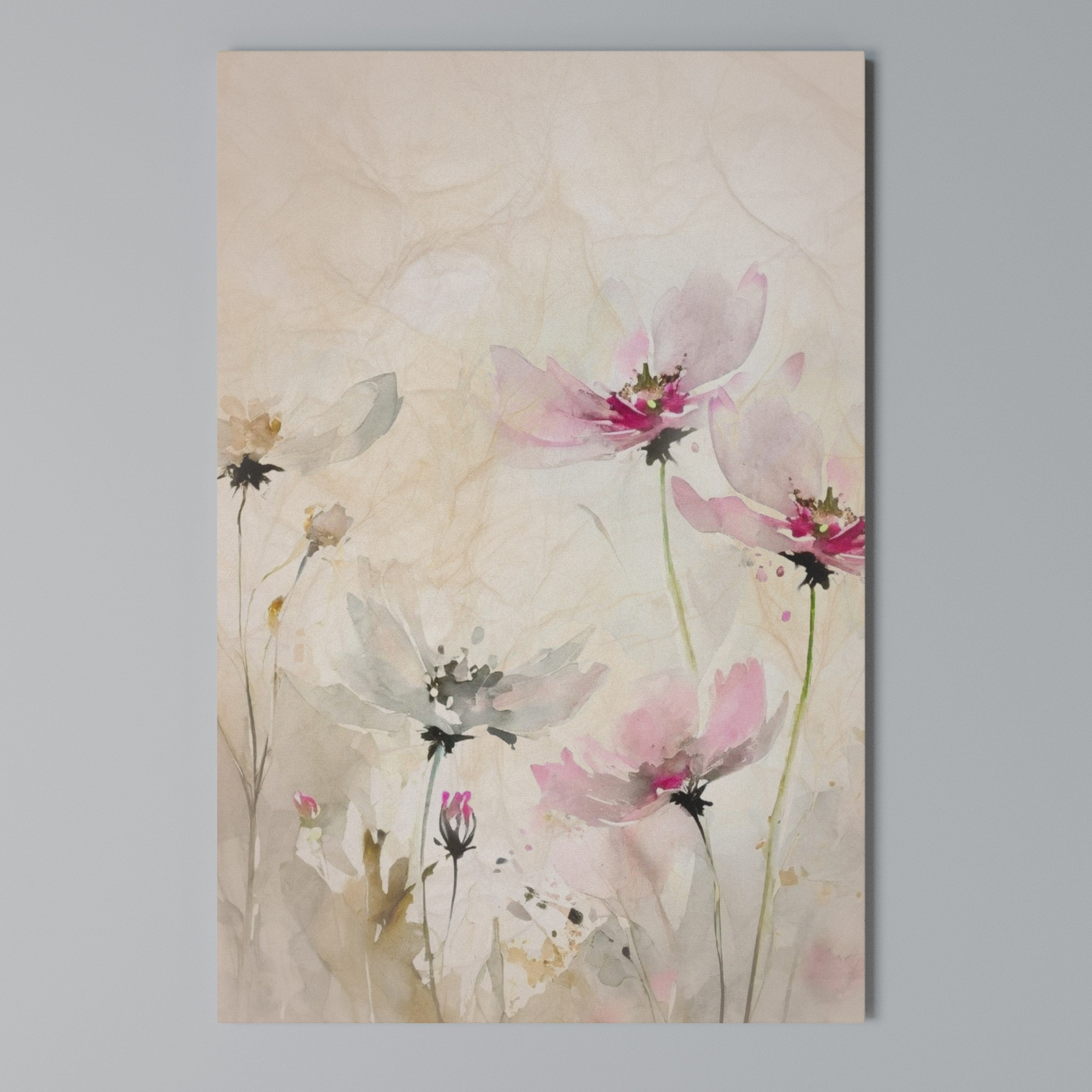 PAINTED LIGHTNESS Vertical Canvas Print