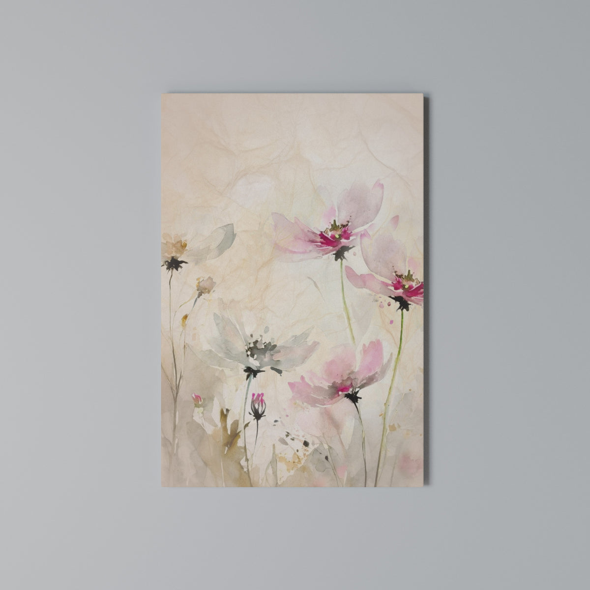 PAINTED LIGHTNESS Vertical Canvas Print