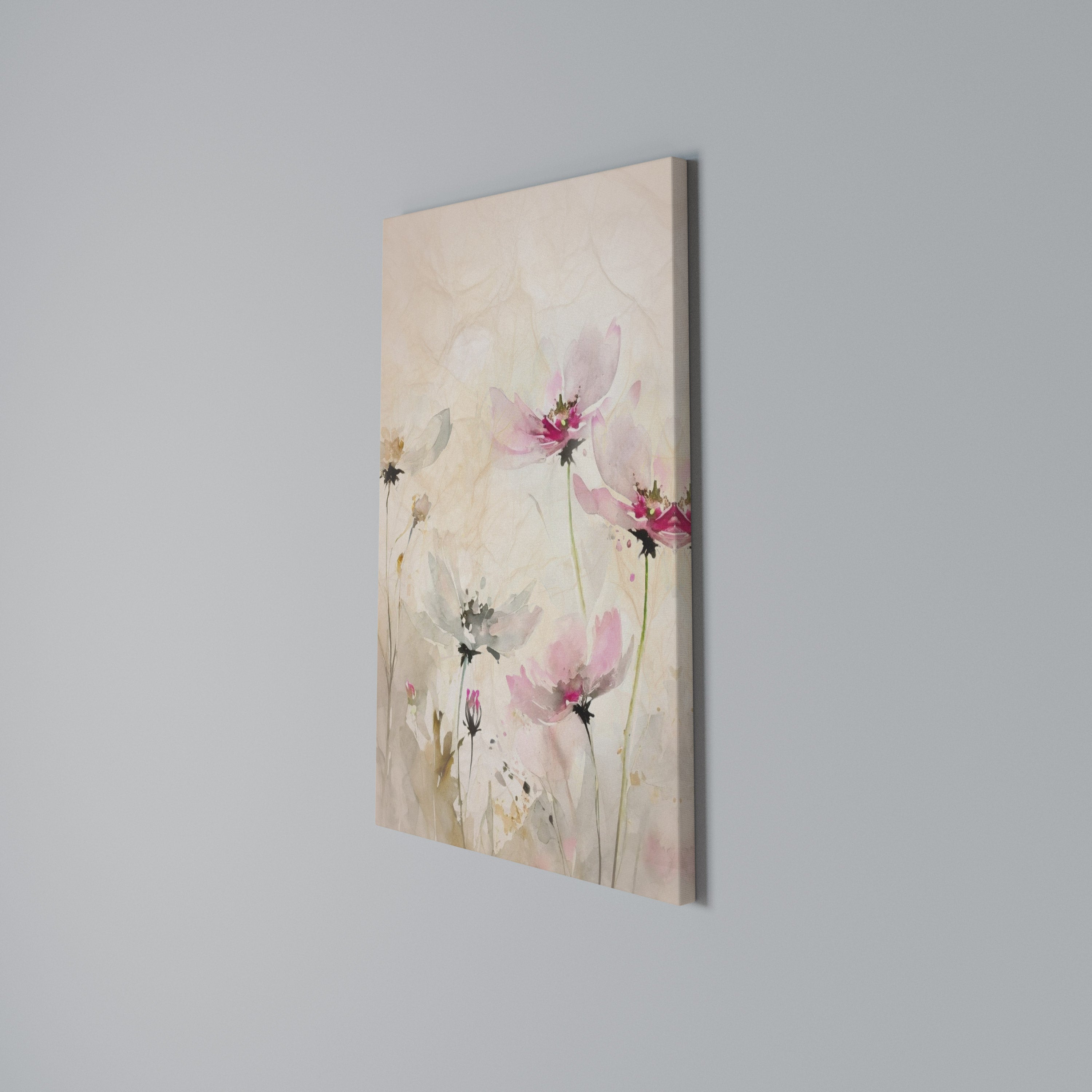 PAINTED LIGHTNESS Vertical Canvas Print