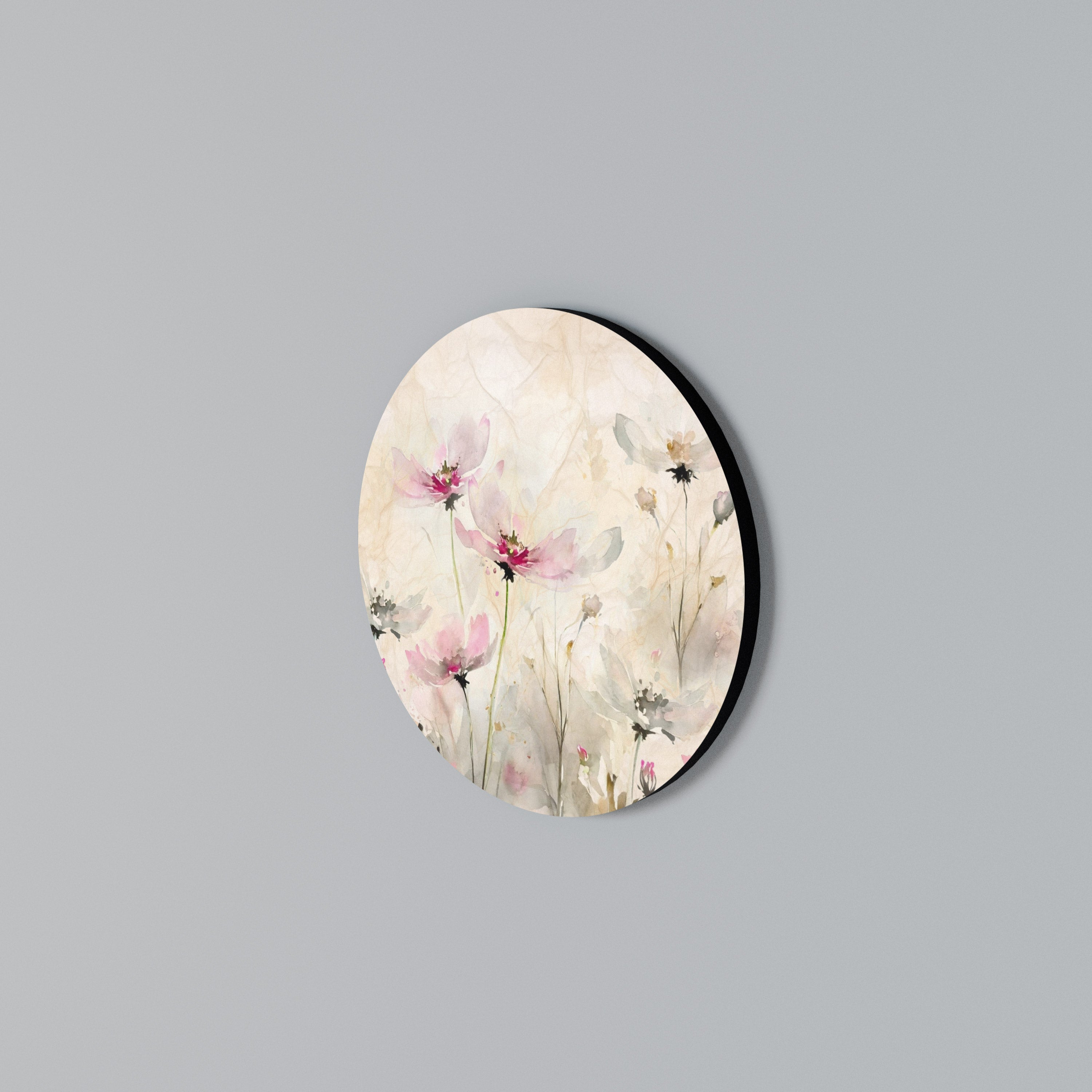 PAINTED LIGHTNESS Round Wall Art
