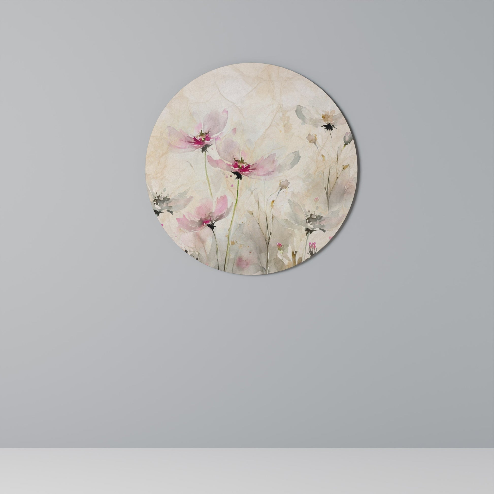 PAINTED LIGHTNESS Round Wall Art