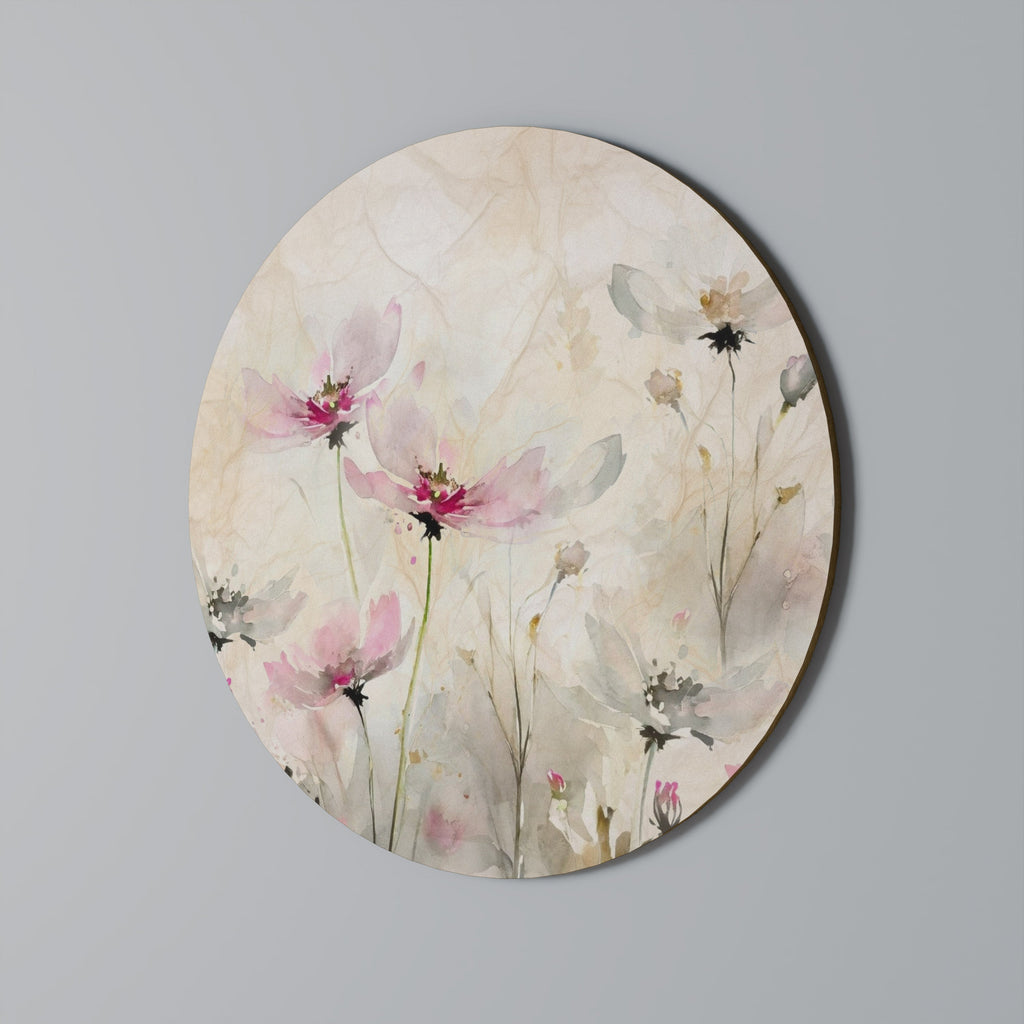 PAINTED LIGHTNESS Round Wall Art
