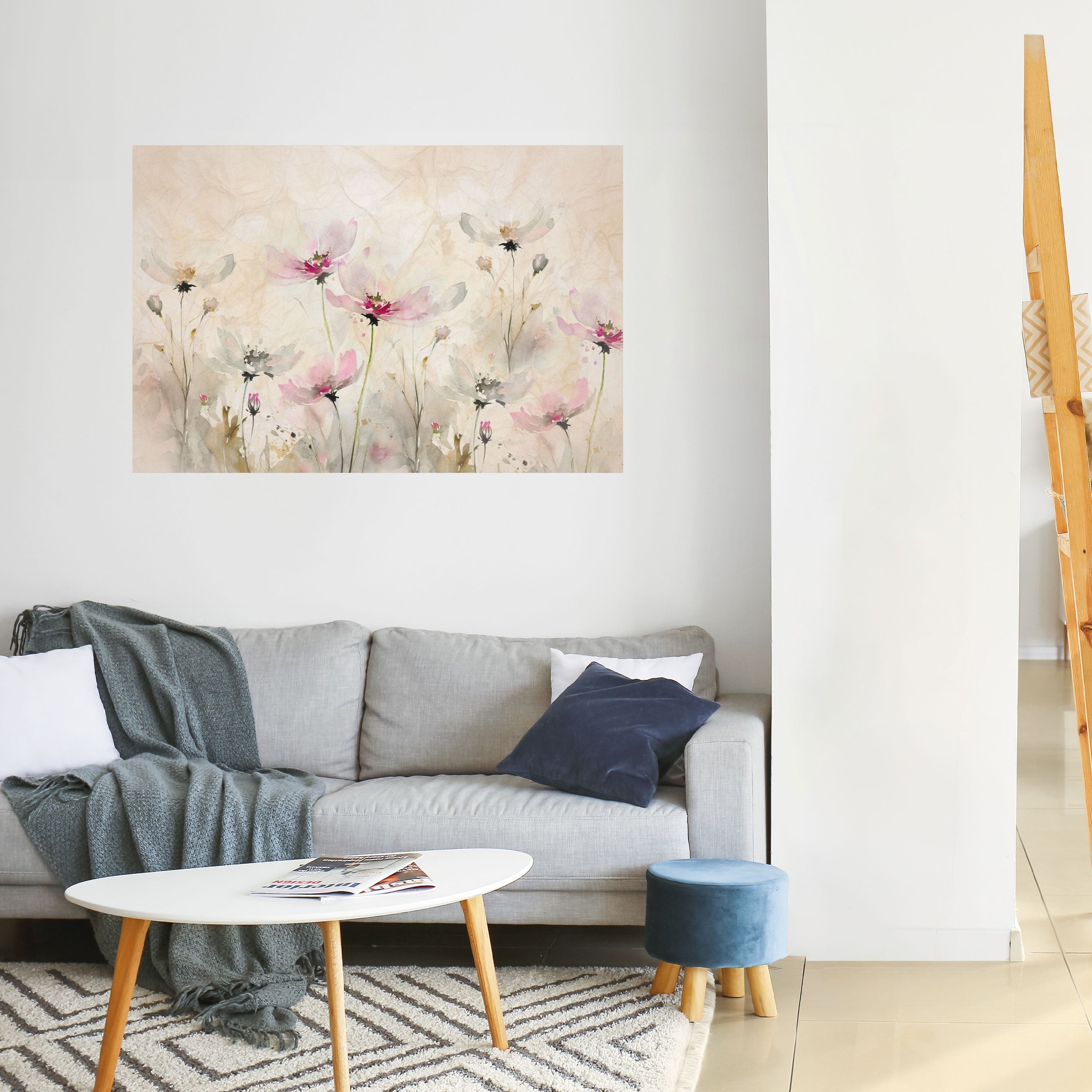 Affiche horizontale autocollante PAINTED LIGHTNESS